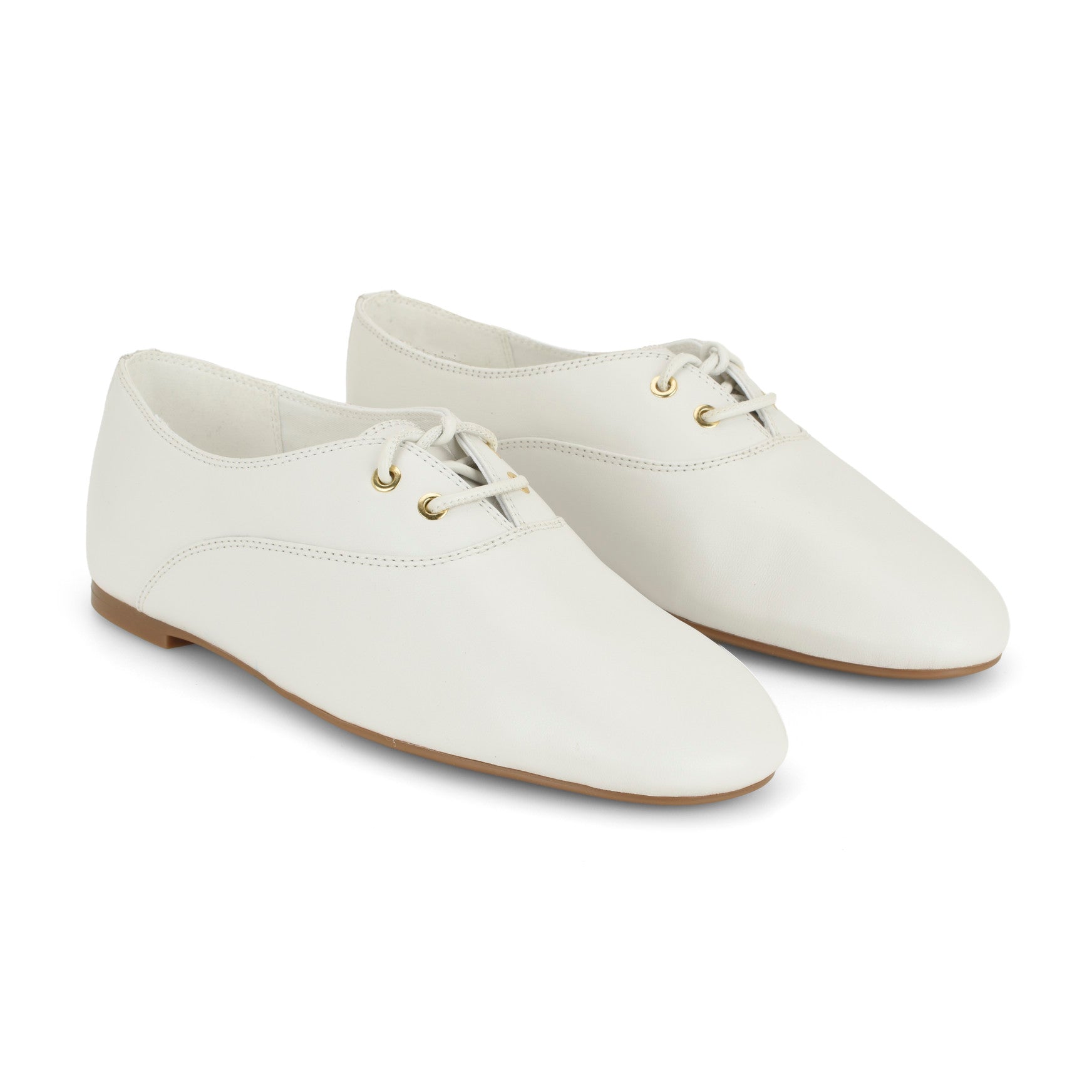 Jazzy Leather Oxford Flats