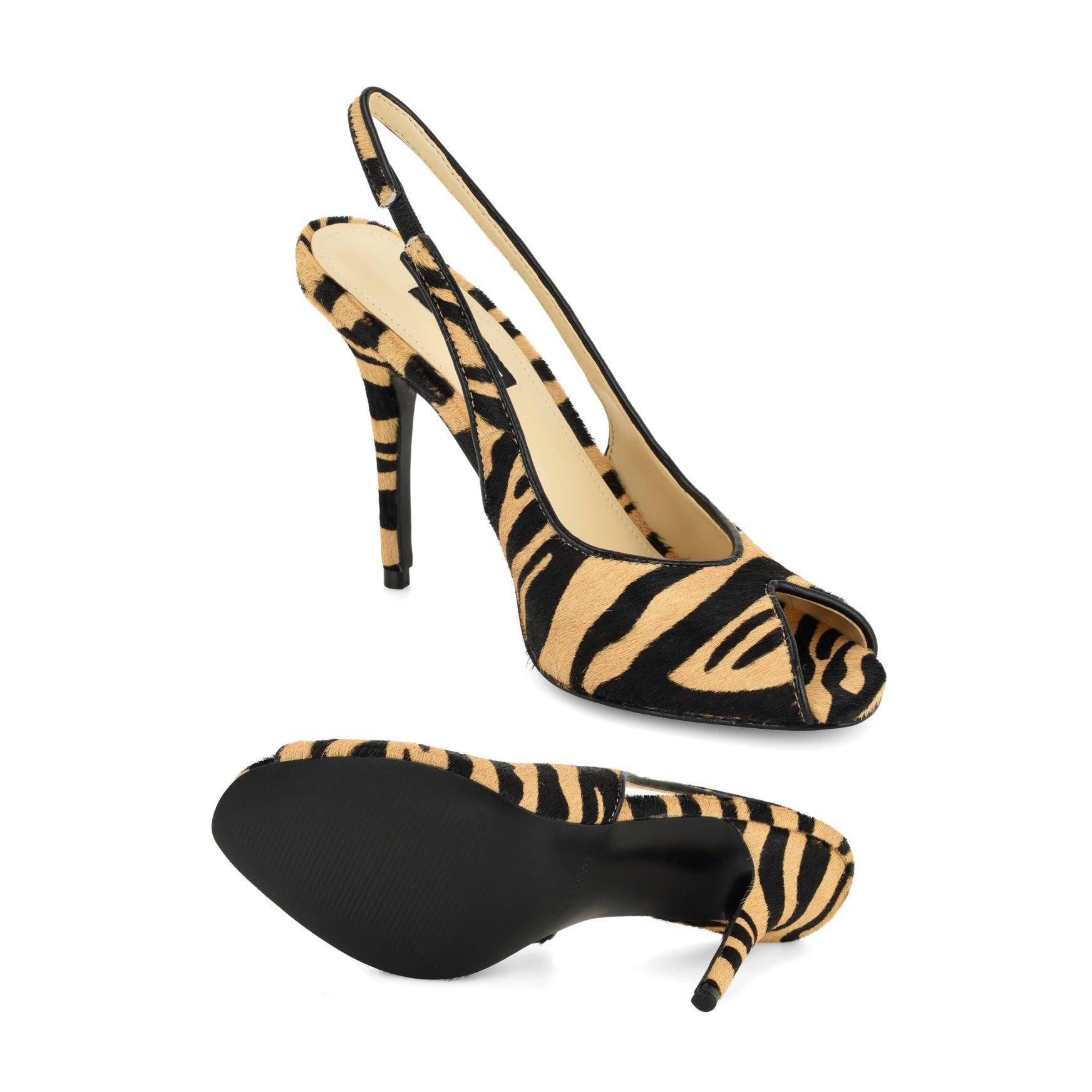Pretta Peep Toe Slingback Pumps
