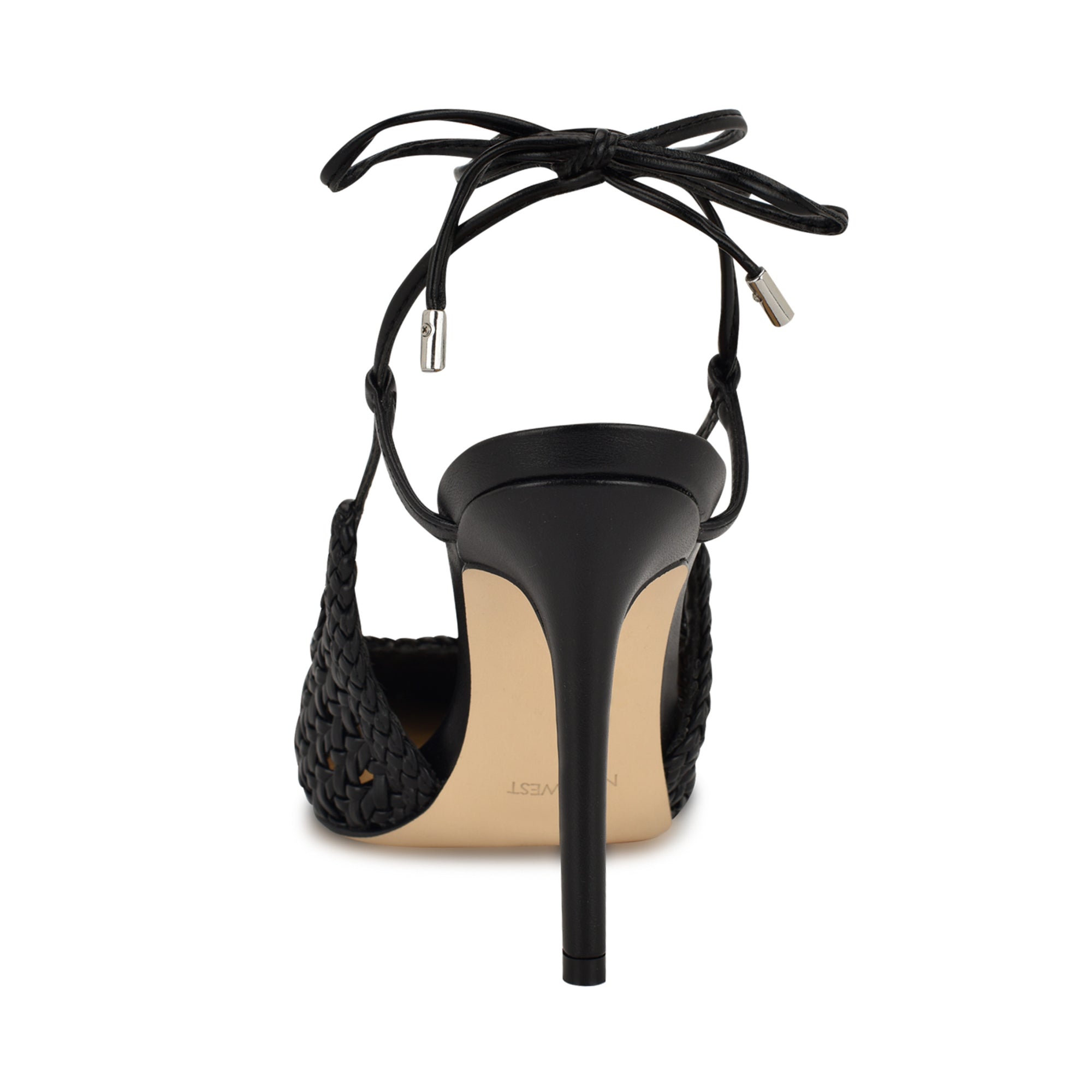 Fessla Woven Ankle Wrap Pumps