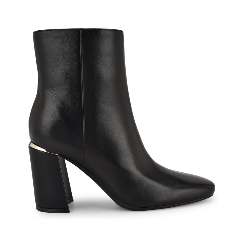 Ailet 9x9 Leather Square Toe Booties