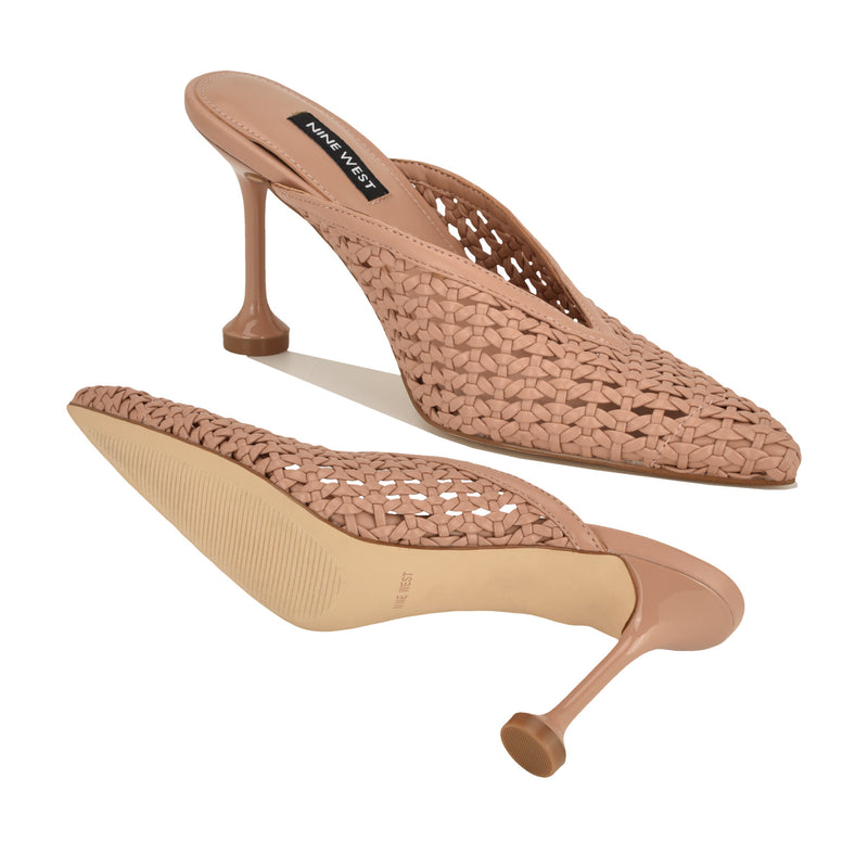 Grasso Woven Mule Pumps