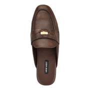 Evans Leather Loafer Mules