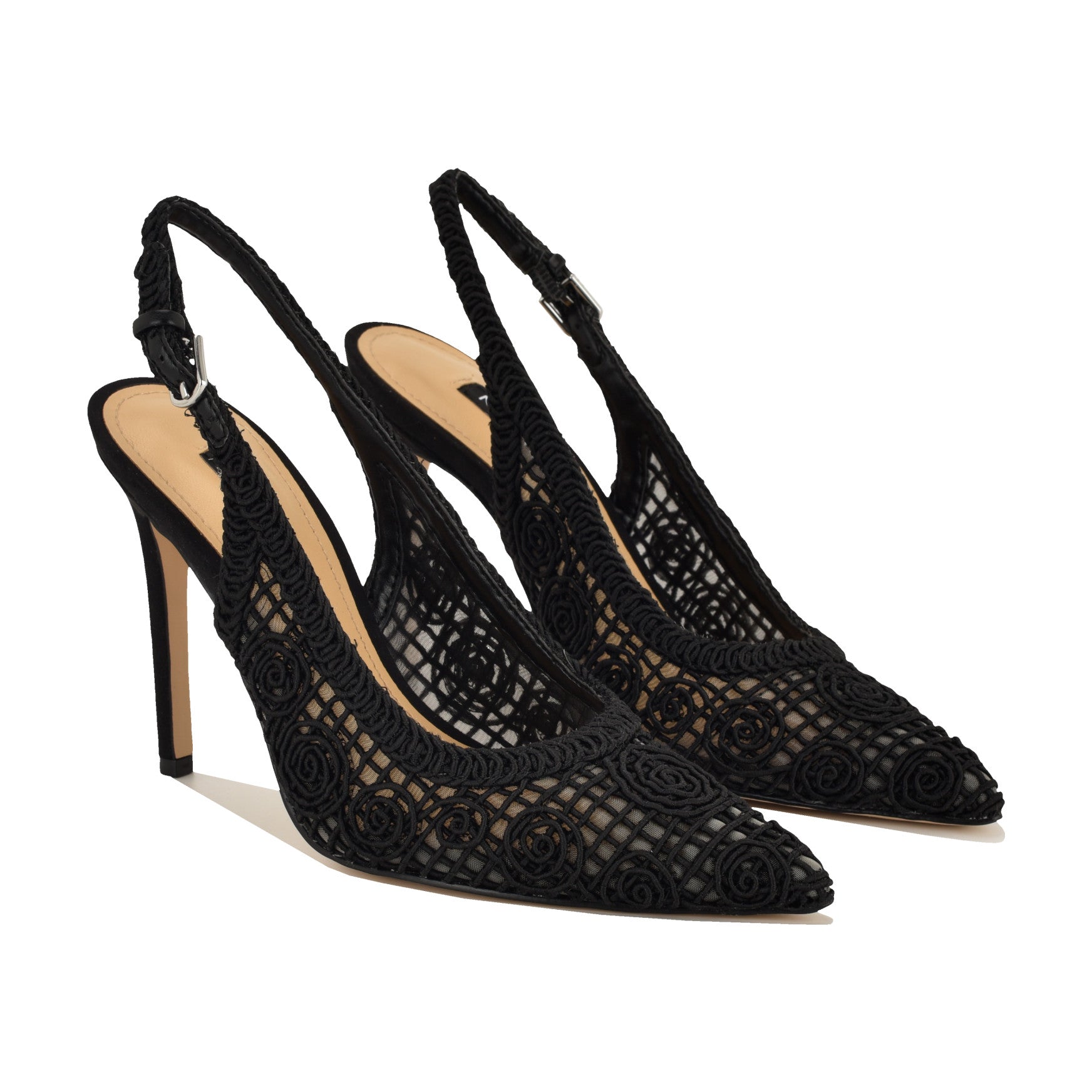 Fantels Woven Slingback Pumps