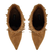 Carbona Leather Fringe Booties
