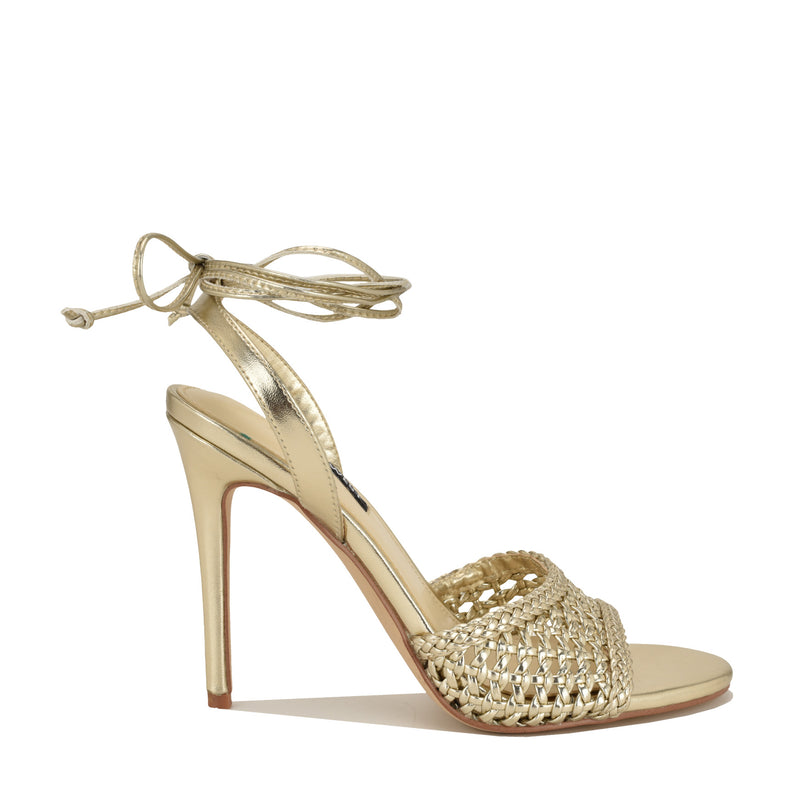 Merta Ankle Wrap Woven Sandals