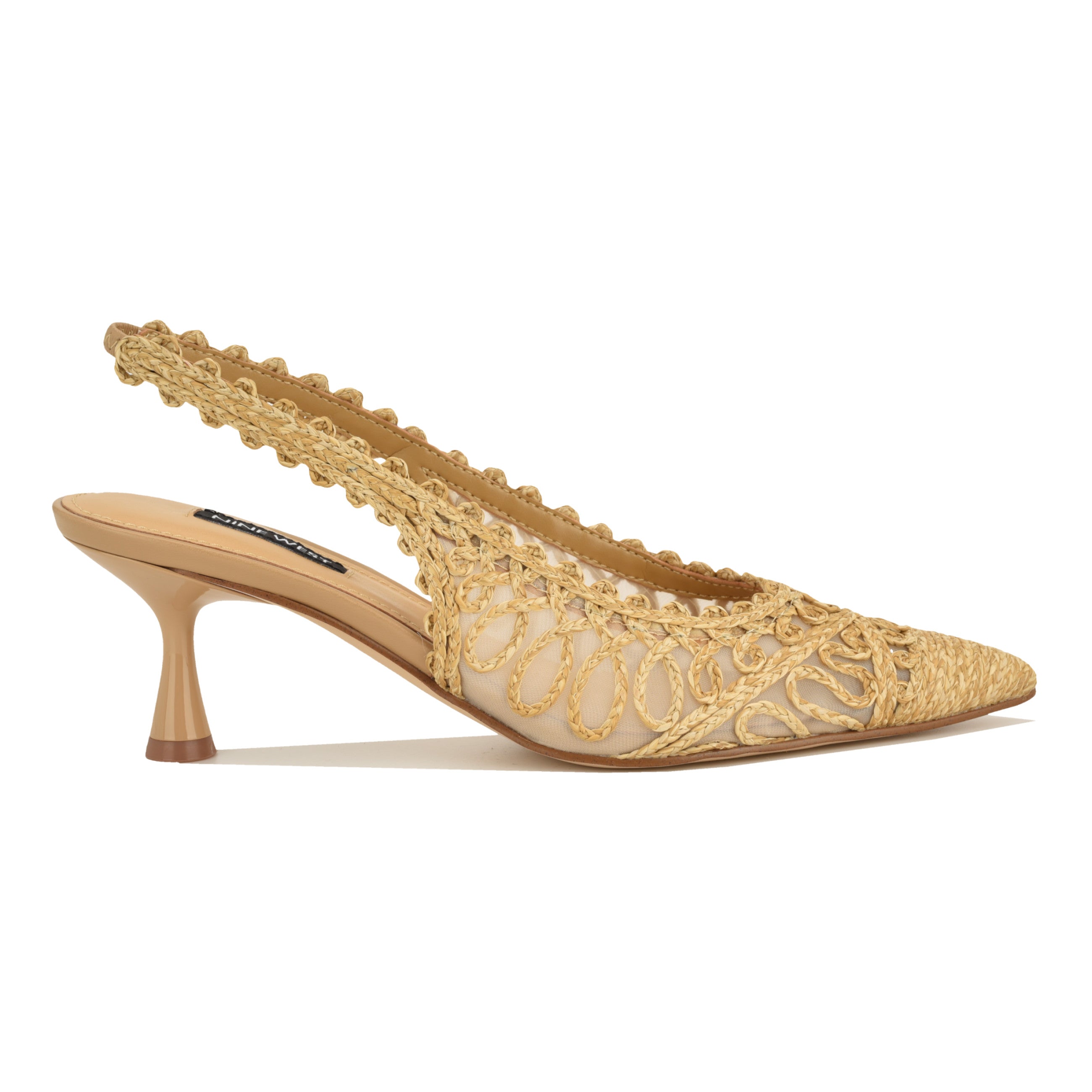 Romaine Woven Slingback Pumps