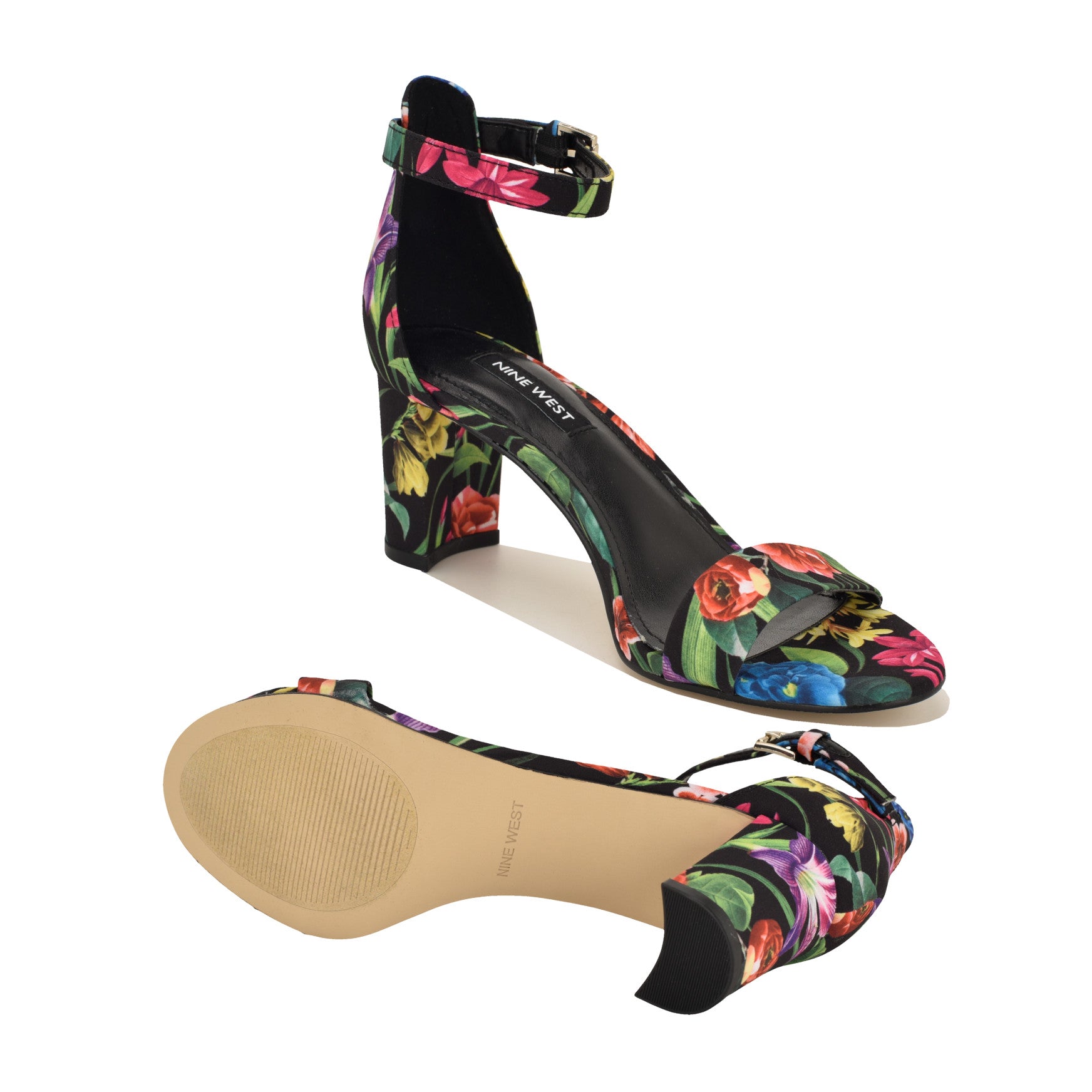 Pruce Ankle Strap Block Heel Sandals