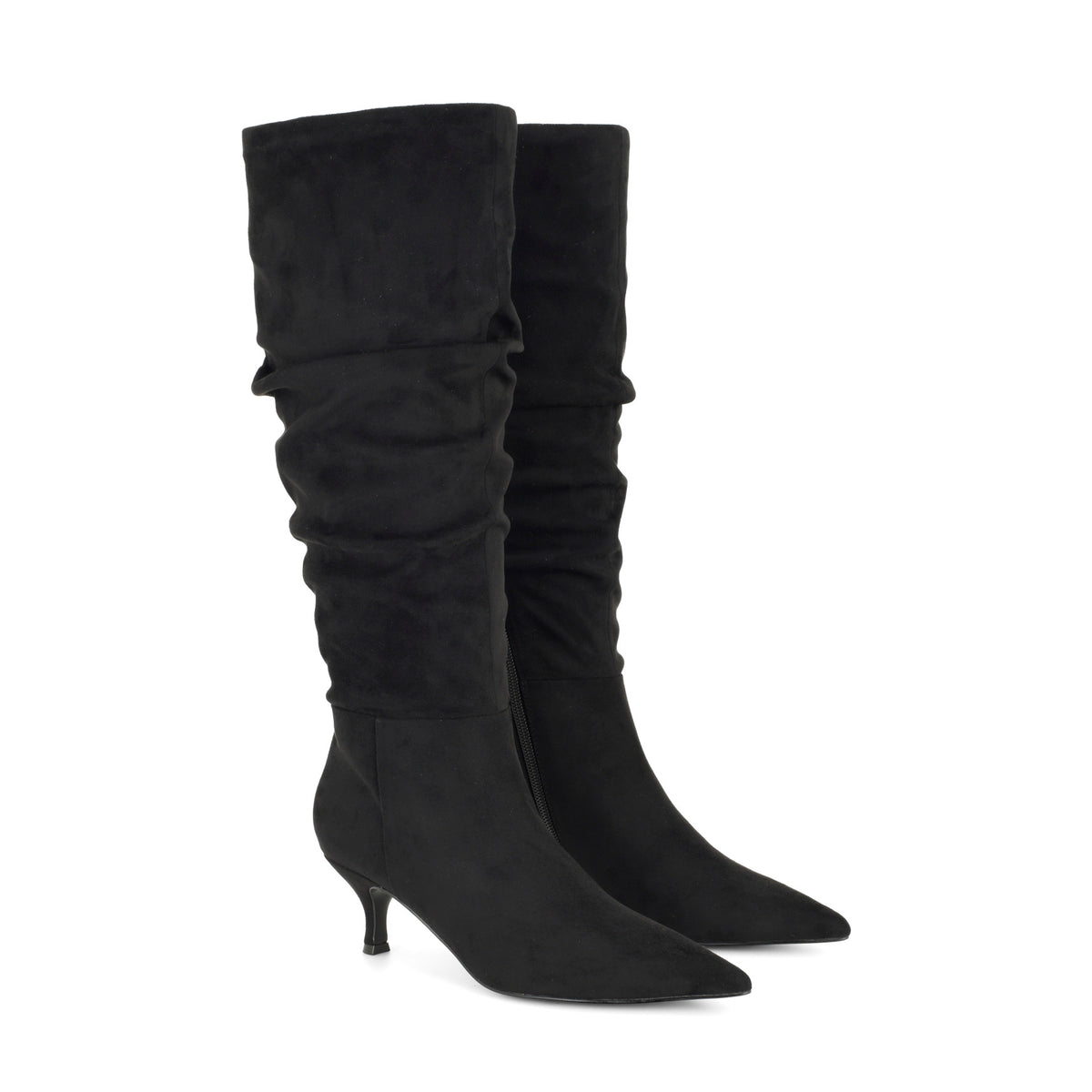 Sawyor Kitten Heel Slouch Boots
