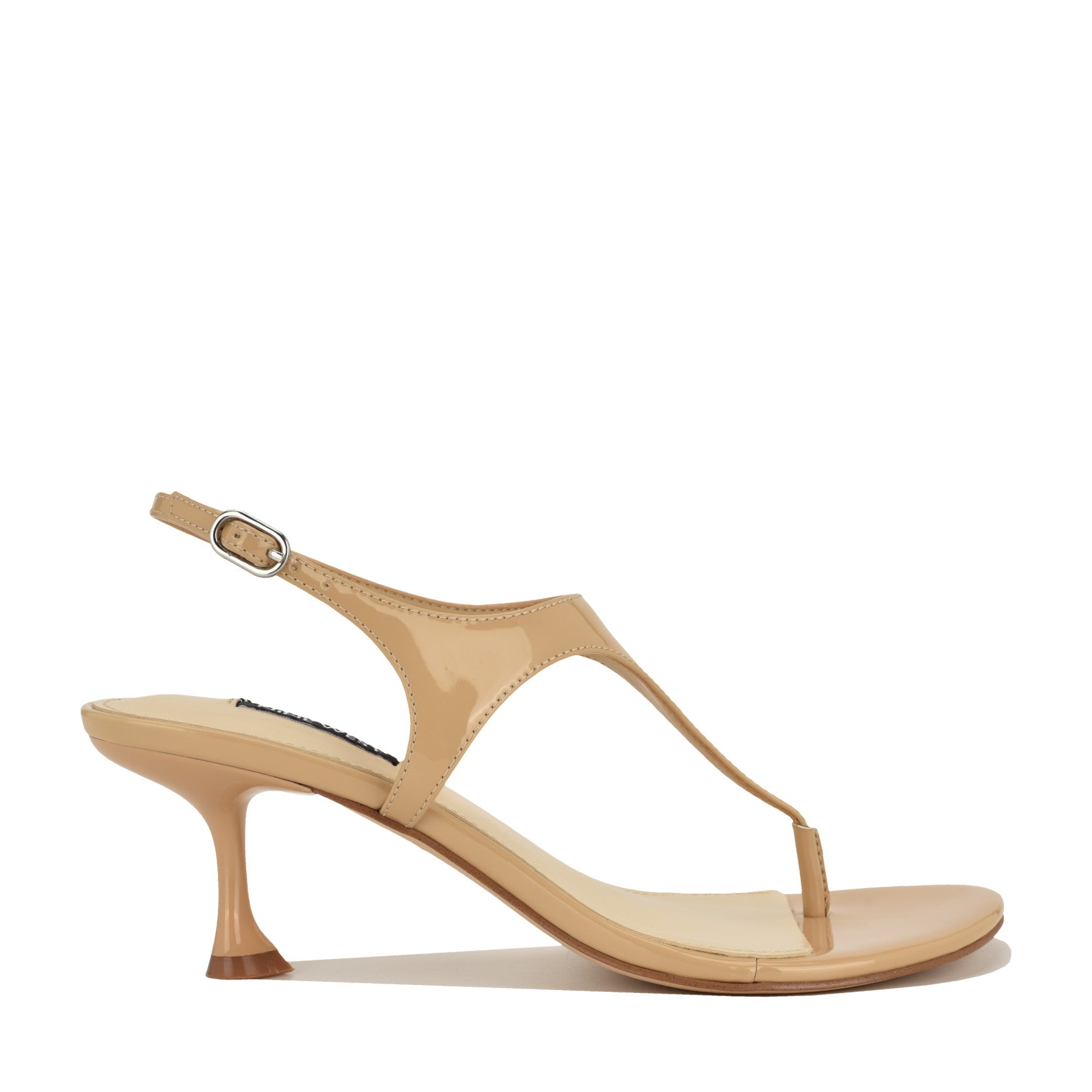 Noir Heeled Thong Sandals