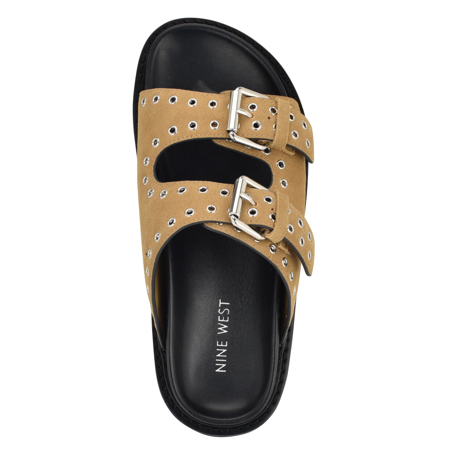 Eleny Buckle Slide Sandals