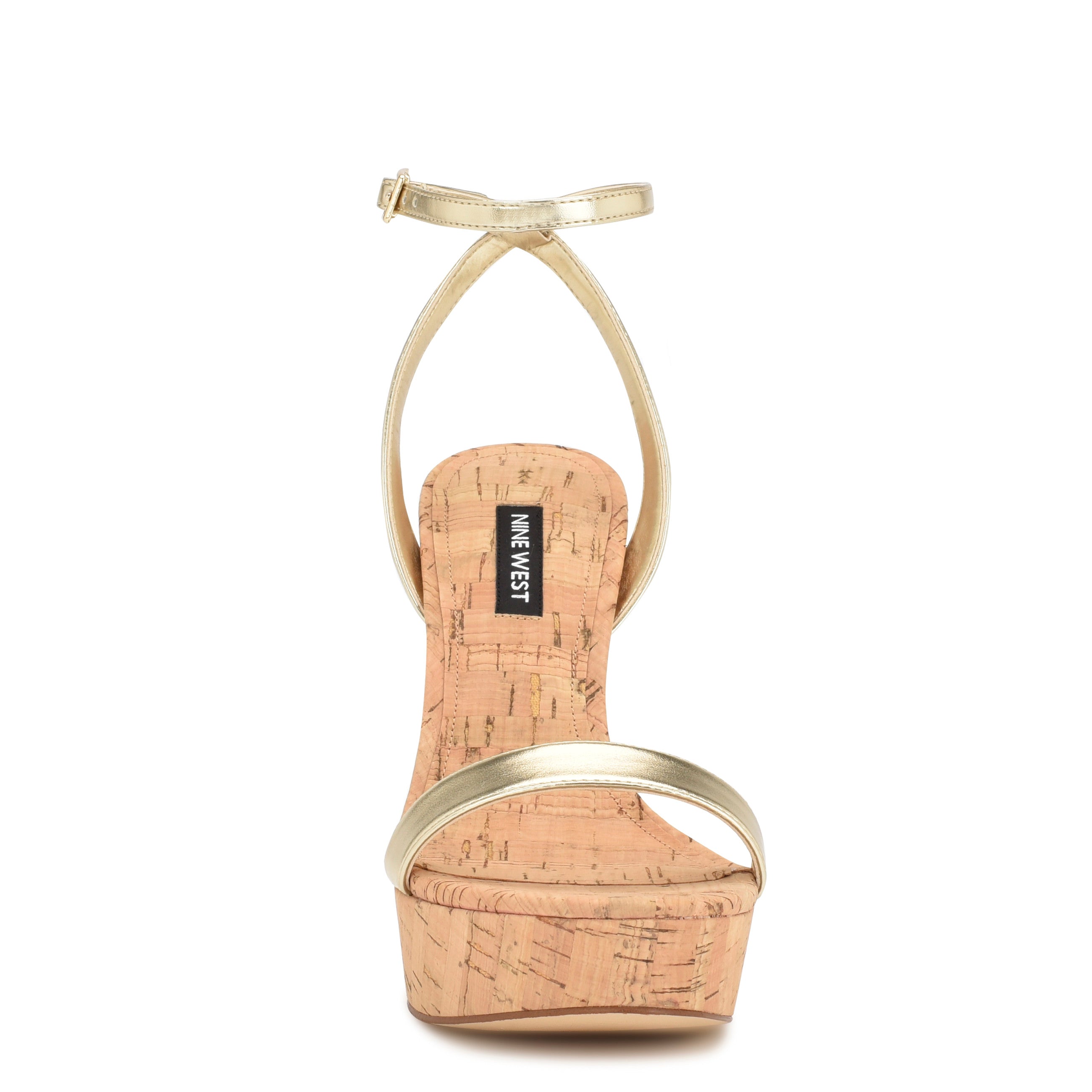 Nine west best sale cork wedge sandals