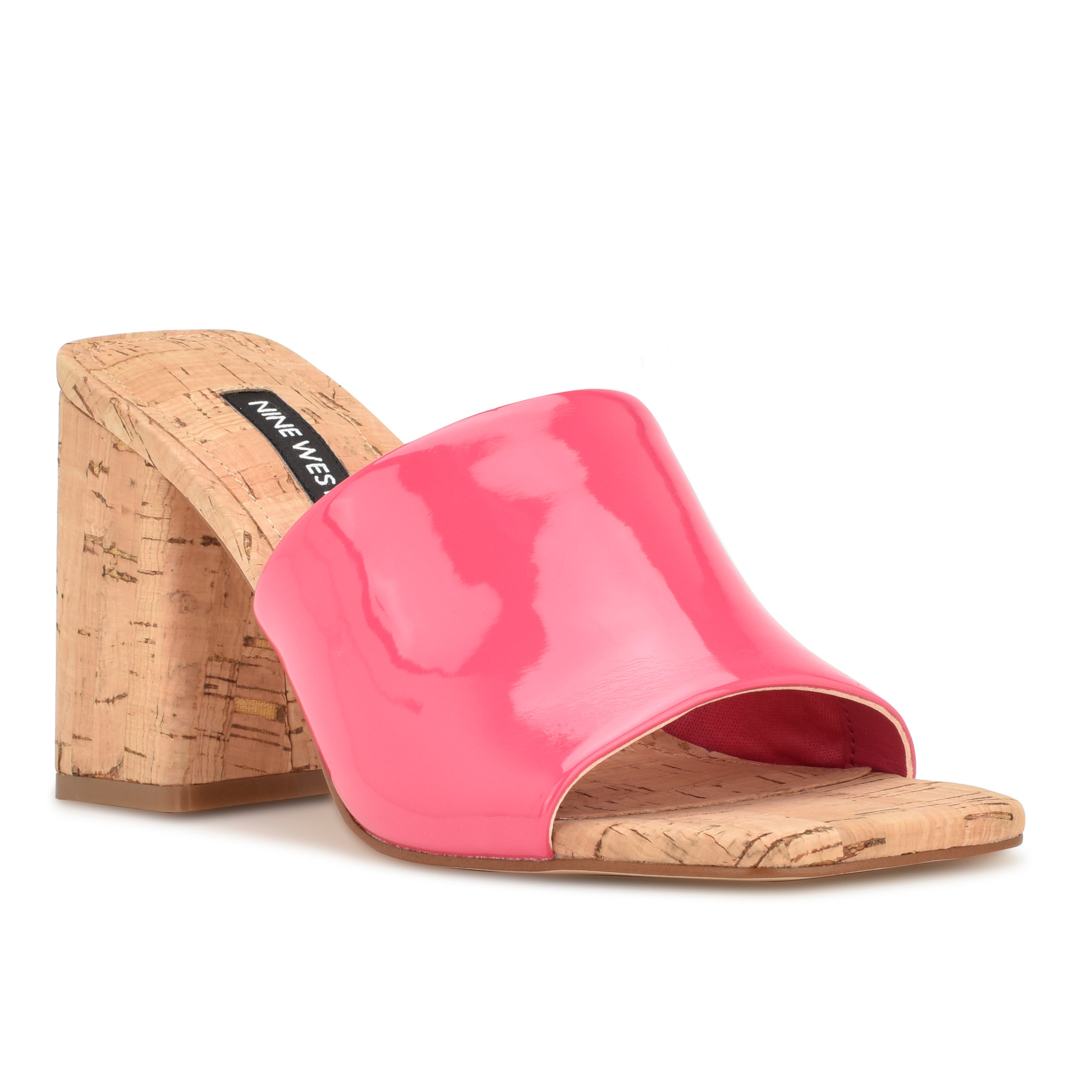 Teice Heeled Slide Sandals Nine West