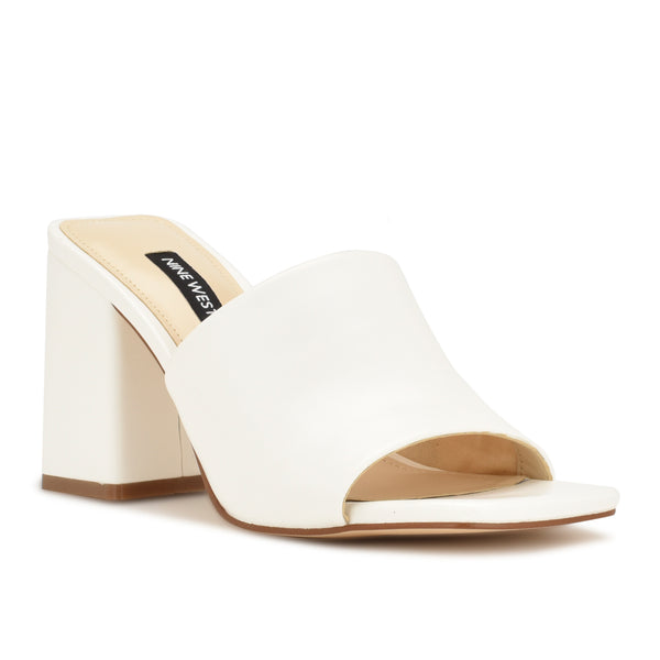 Teice Heeled Slide Sandals - Nine West