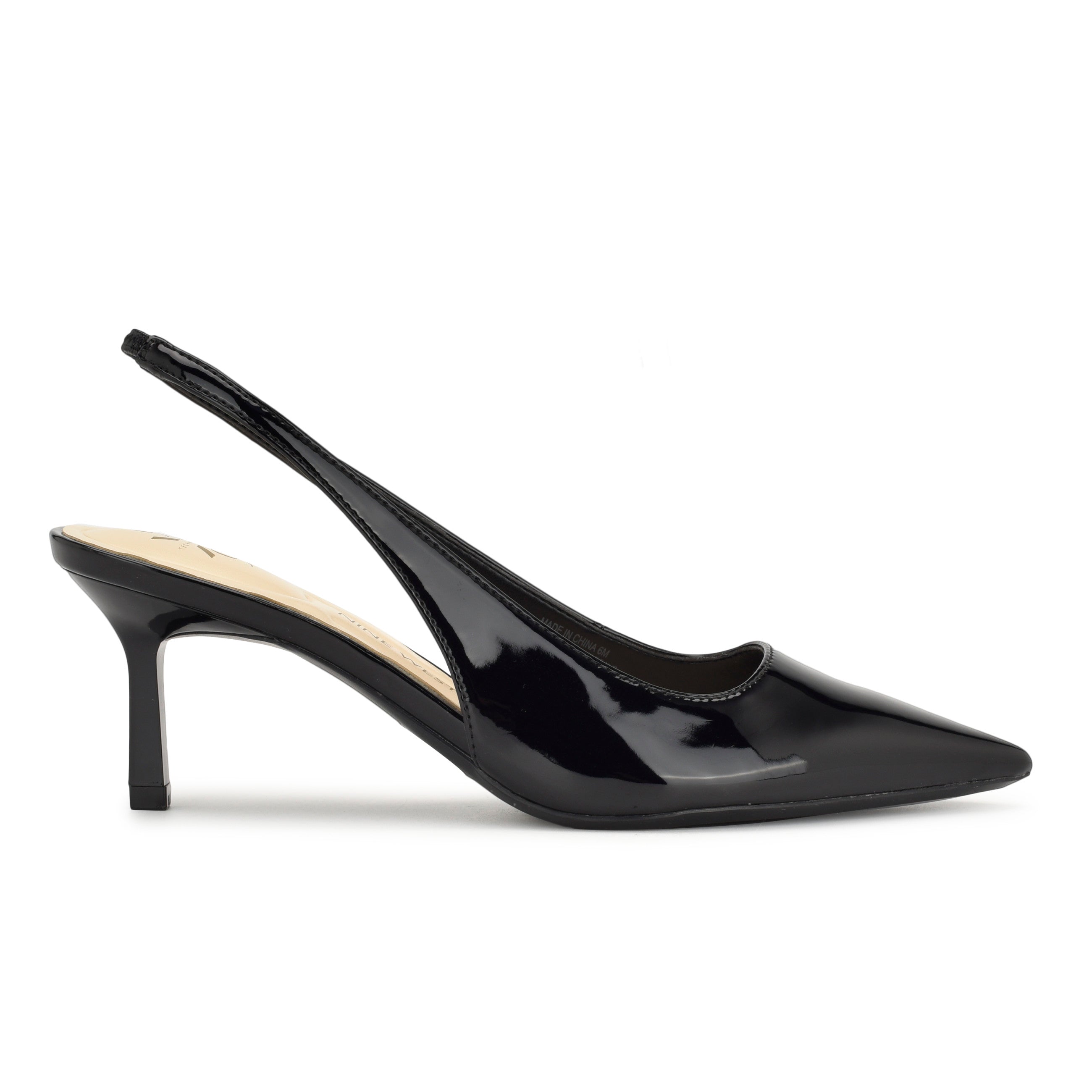 Steviee Black and Beige Pointed-Toe Slingback Pumps | Slingback pump,  Slingback, Pumps heels