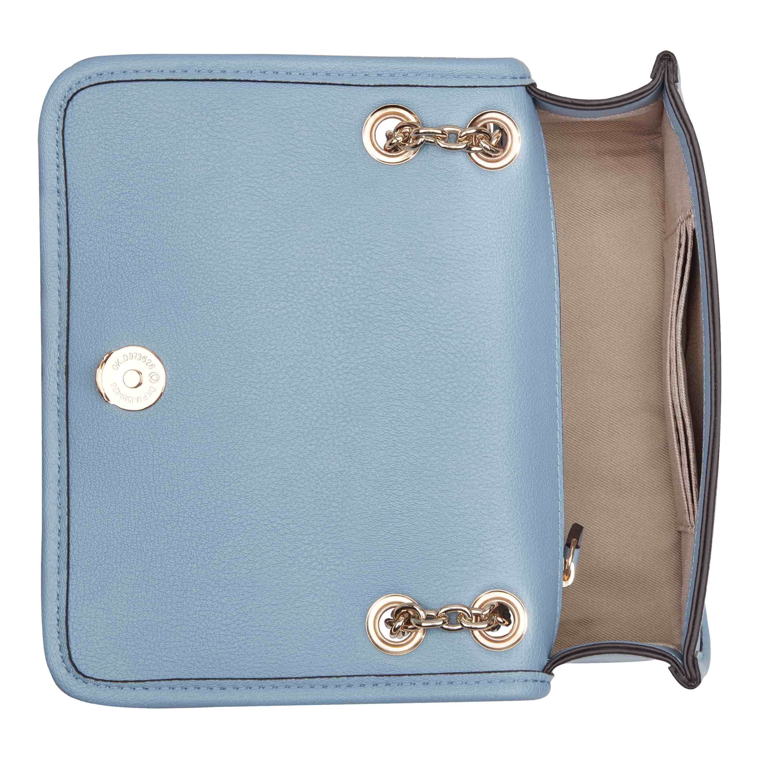Nine West Turquoise blue purse handbag crossbody with gold chain strap |  eBay