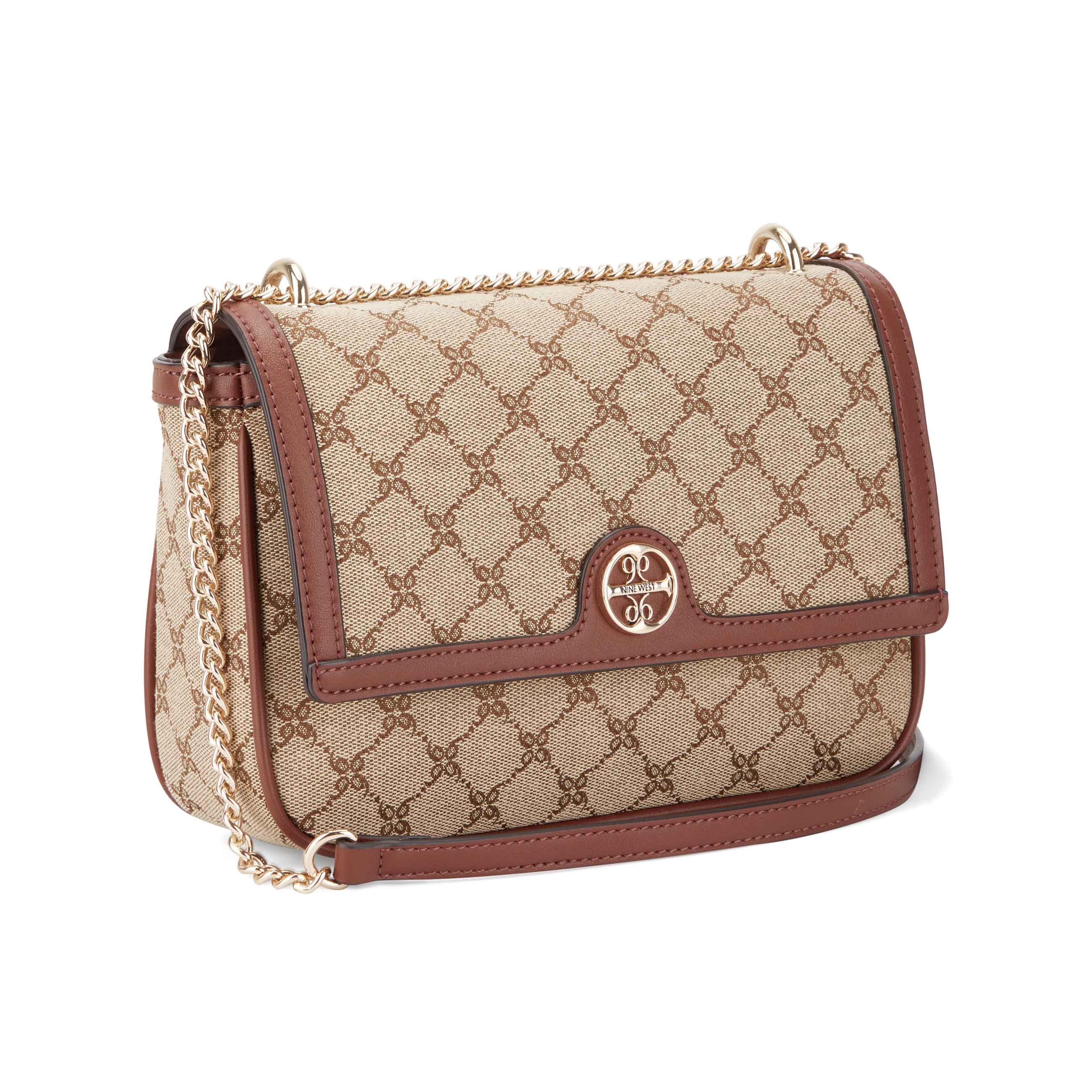 Checkmate Crossbody Clutch, Brown