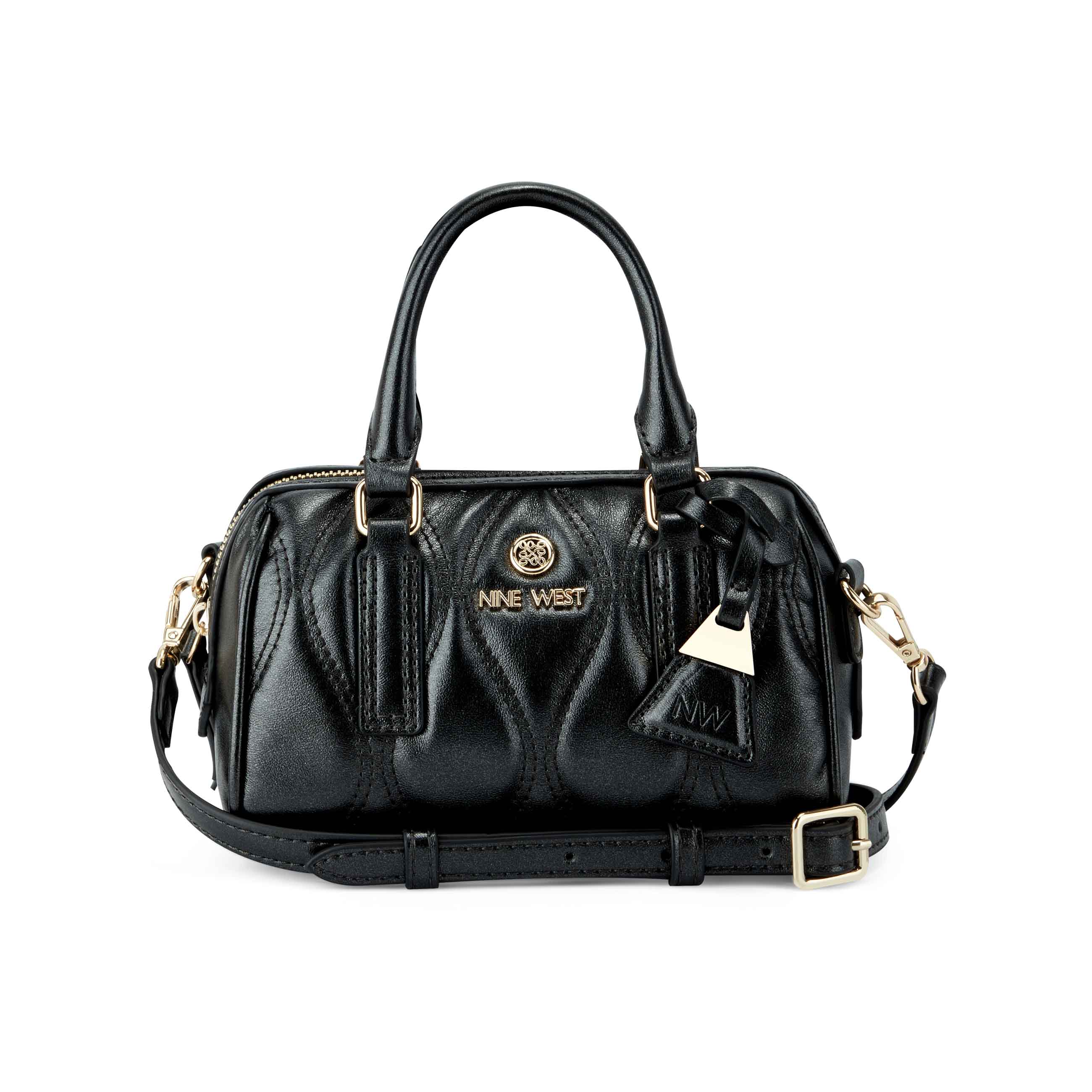Nine west black pocketbook gracyn | Tan shoulder bag, Leather shoulder purse,  Embossed bag