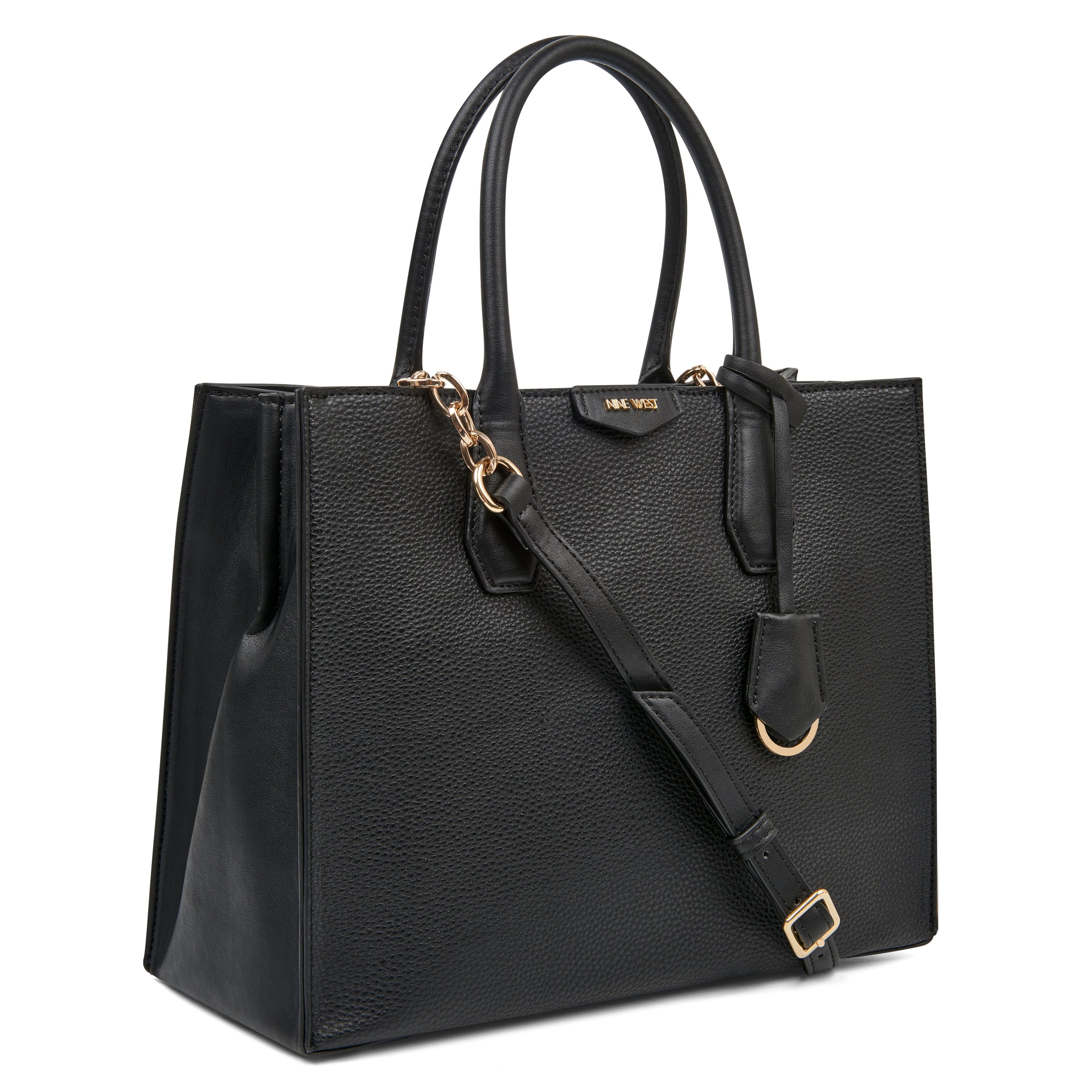 Nine West linnette Zip Around Wallet with Wristlet, Brown Black Logo:  Handbags: Amazon.com