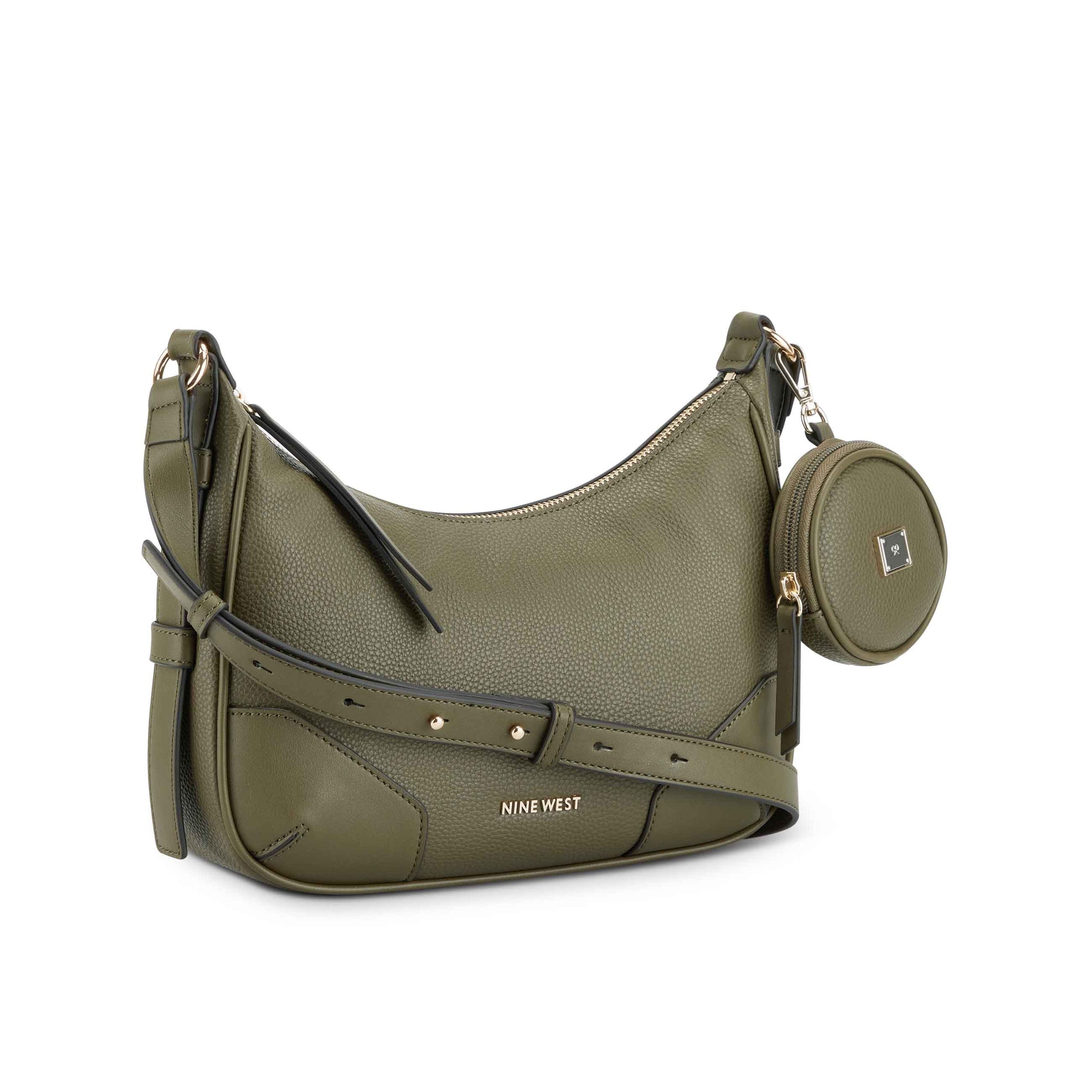 Nine West Brooklyn Crossbody Top Zip with Pouch - Military