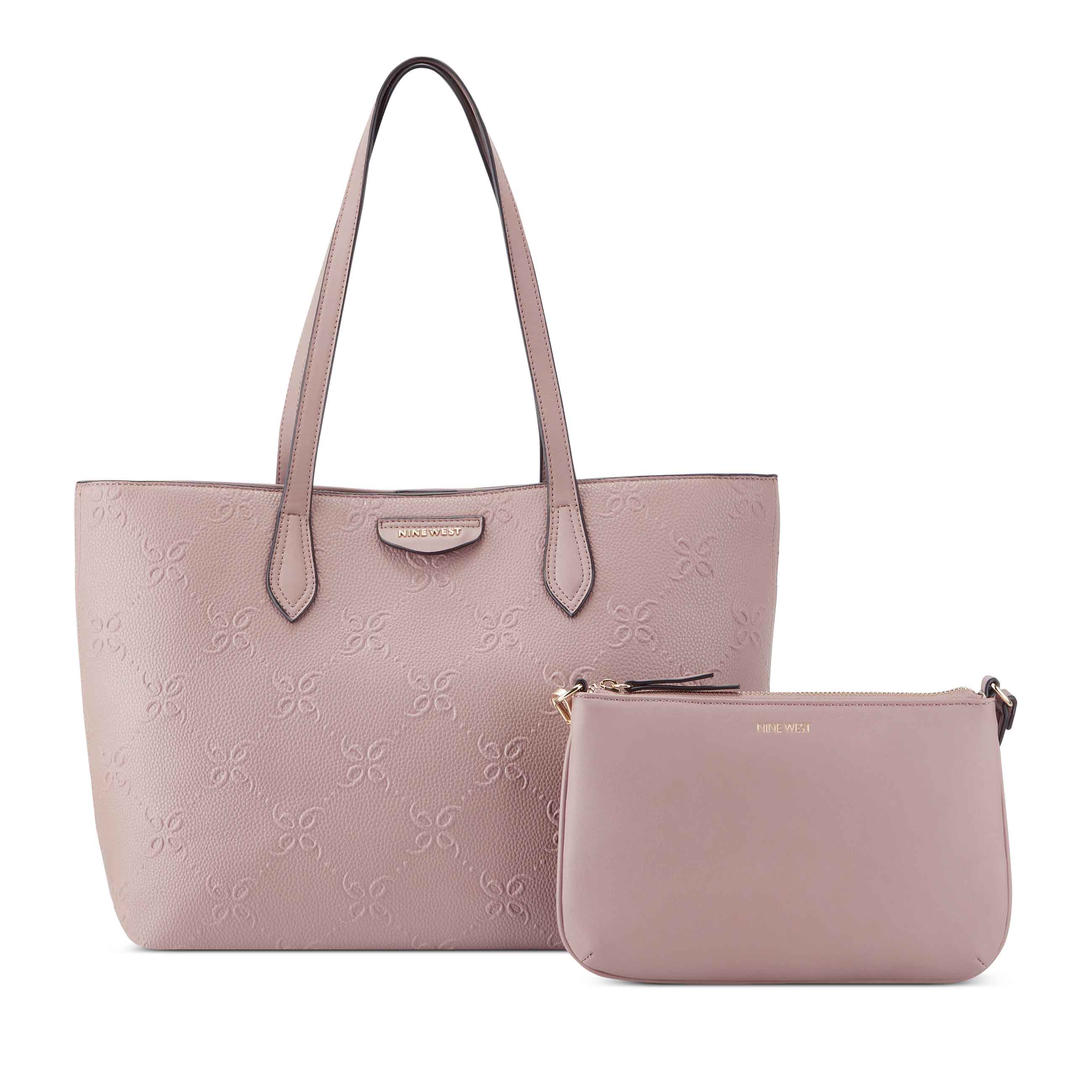 Nine west pink tote on sale bag