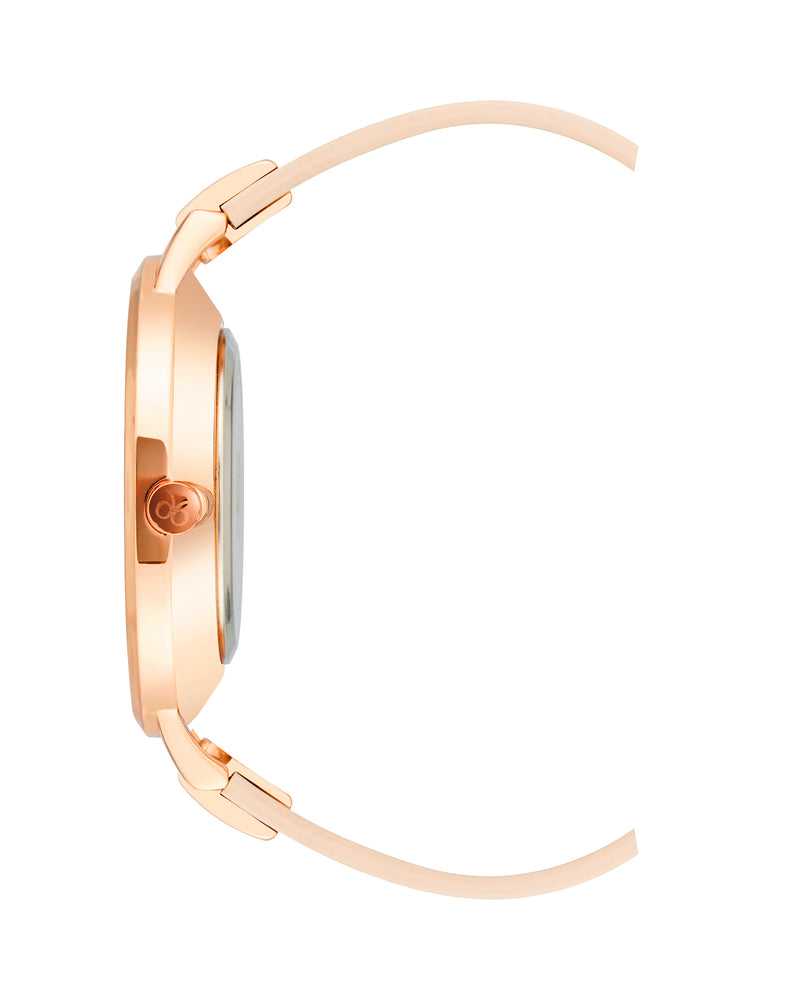 Floral Dial Strap Watch