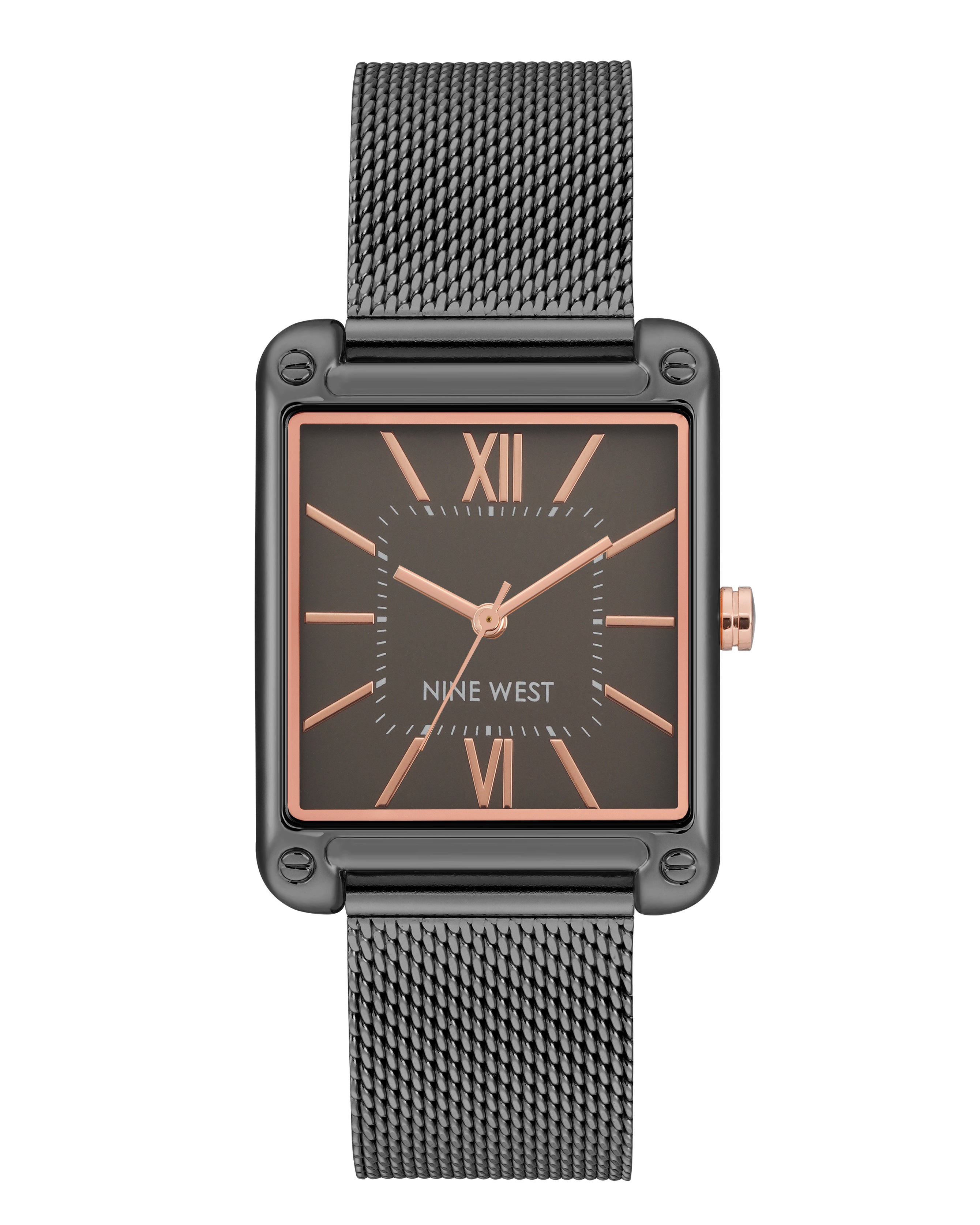 Rectangular Case Mesh Bracelet Watch