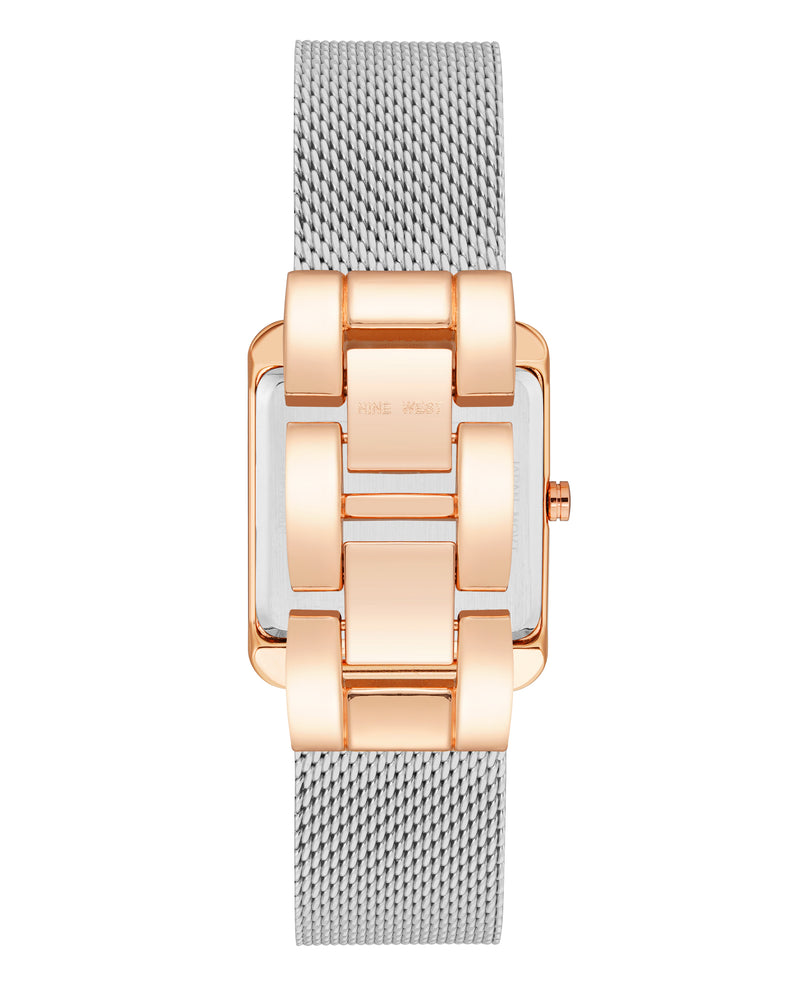 Rectangular Case Mesh Bracelet Watch