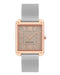 Rectangular Case Mesh Bracelet Watch