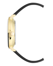 Two-Tone Bezel Strap Watch