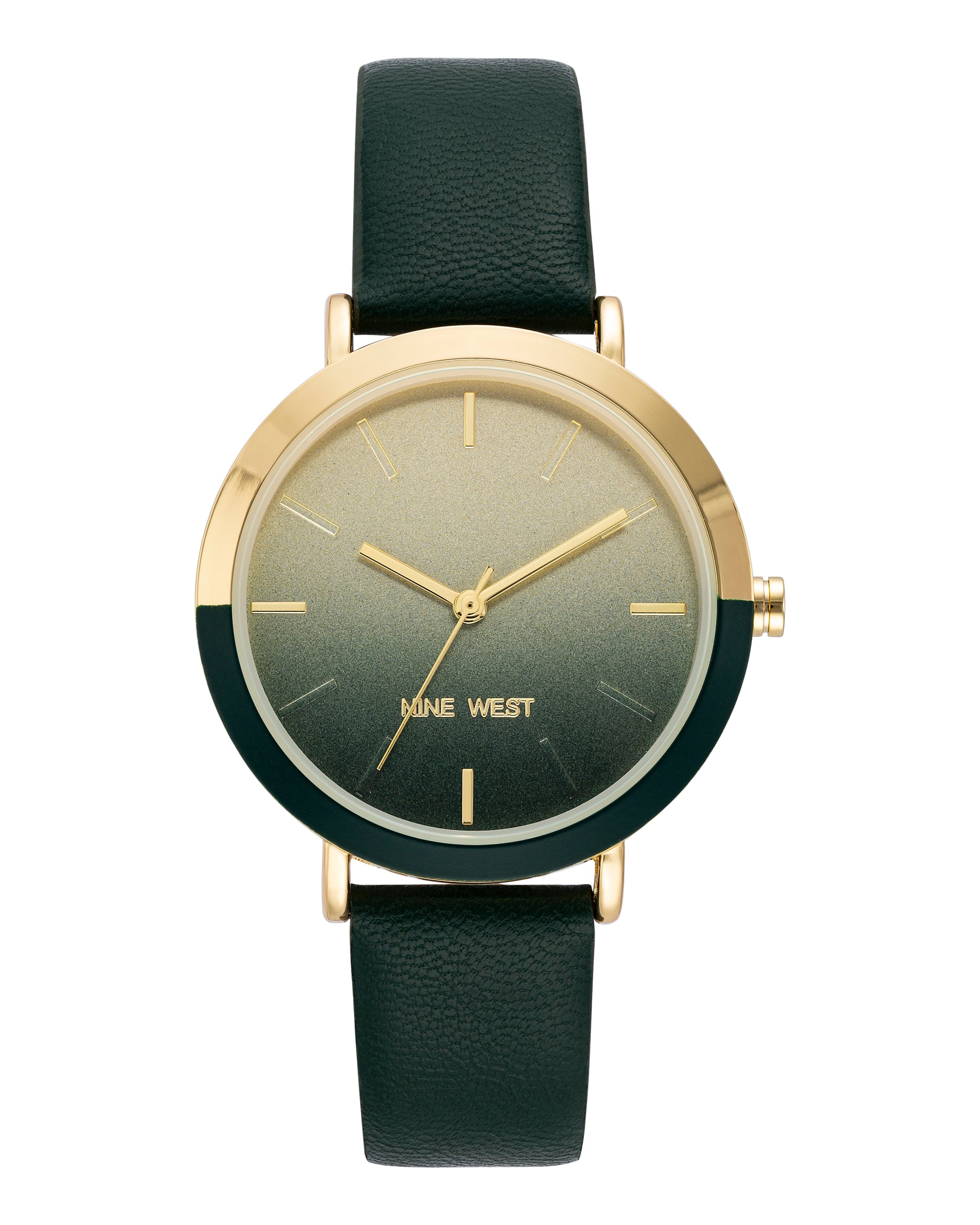 Two-Tone Bezel Strap Watch