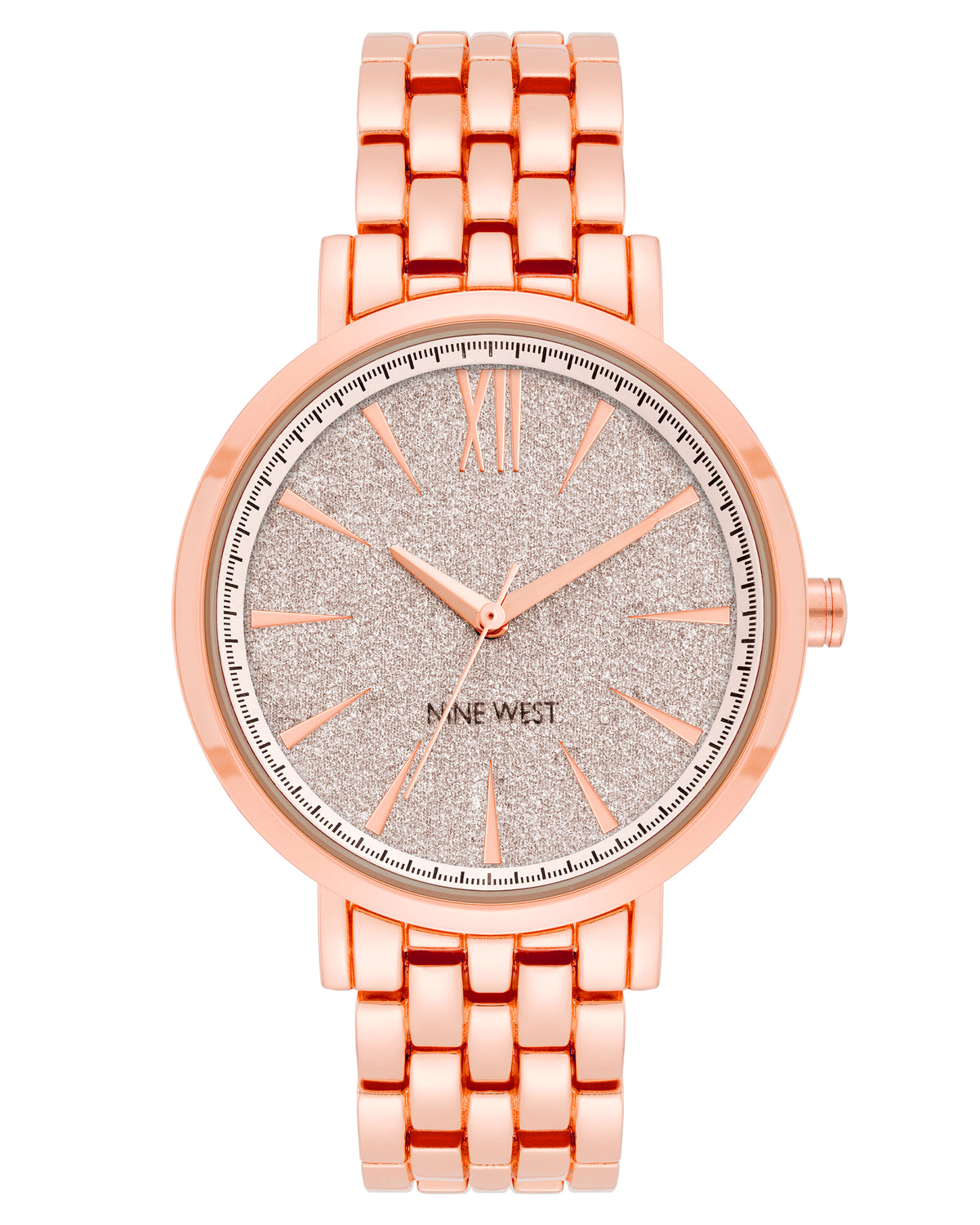 Glitter Accented Dial Watch