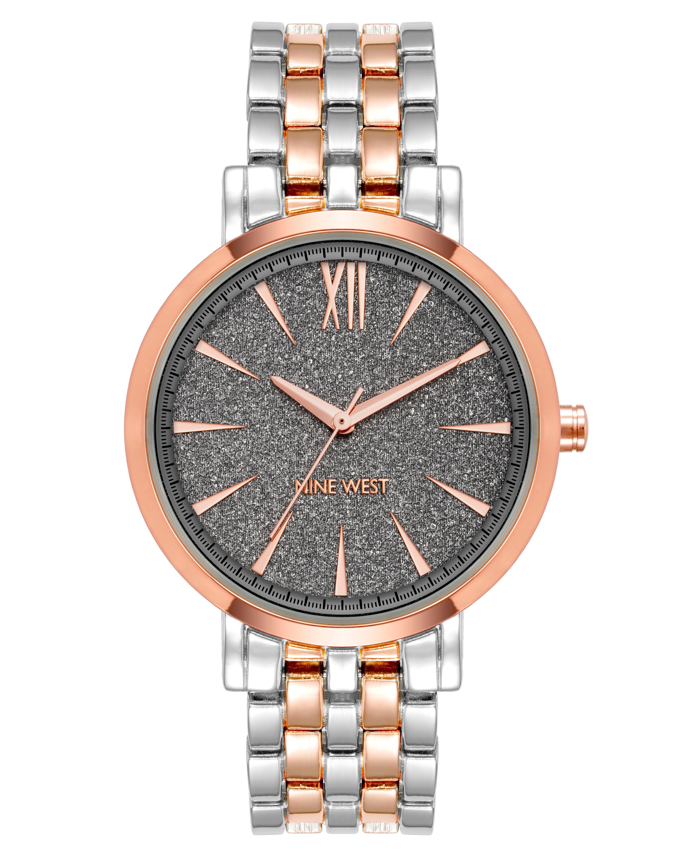 Glitter Accented Dial Watch