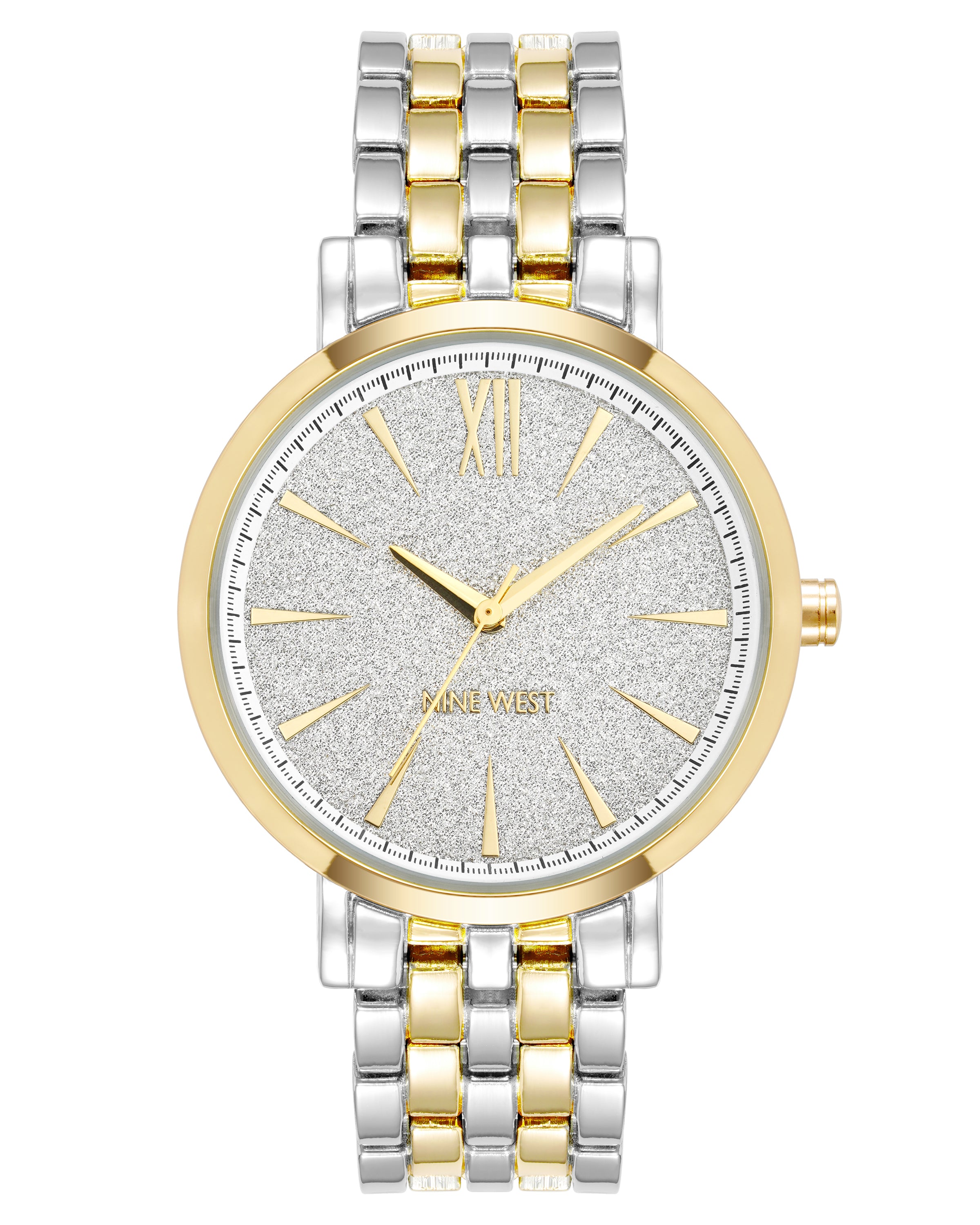 Glitter Accented Dial Watch