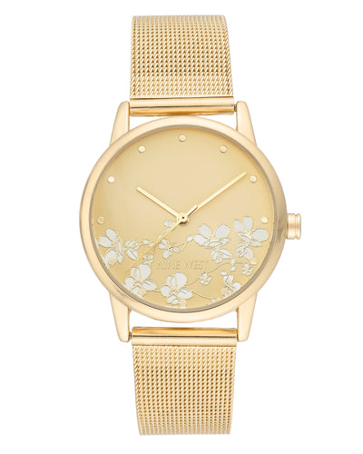 Floral Dial Saffiano Strap Watch – Nine West