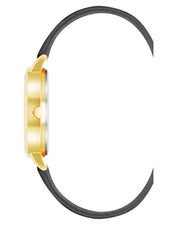 Floral Dial Saffiano Strap Watch