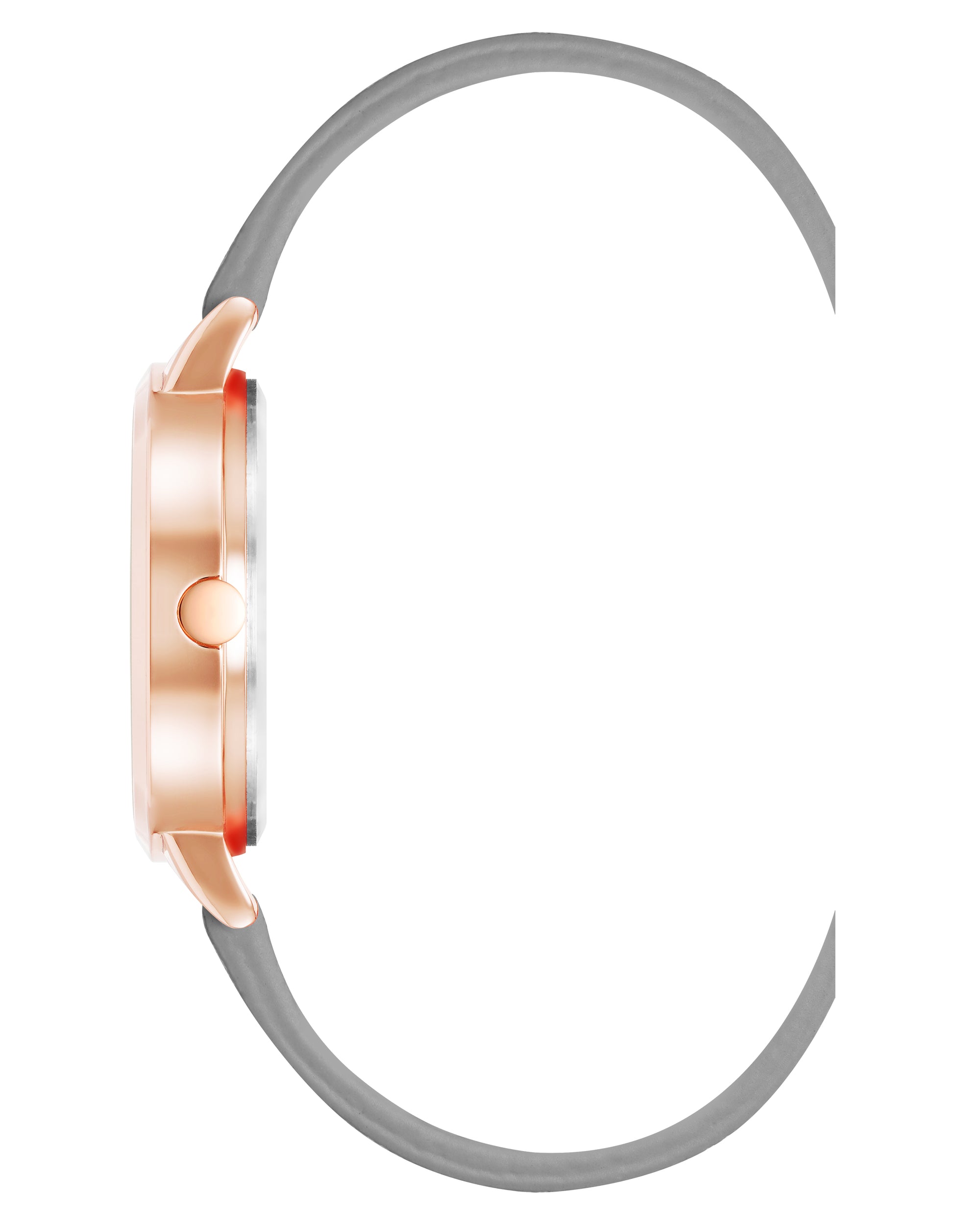 Floral Dial Saffiano Strap Watch