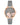 Floral Dial Saffiano Strap Watch