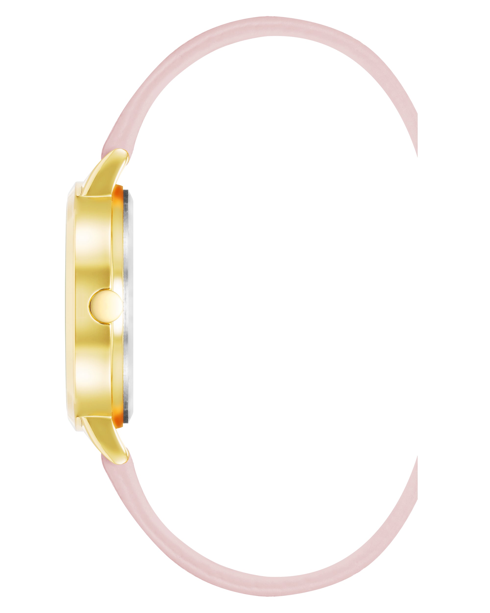 Floral Dial Saffiano Strap Watch