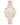 Floral Dial Saffiano Strap Watch