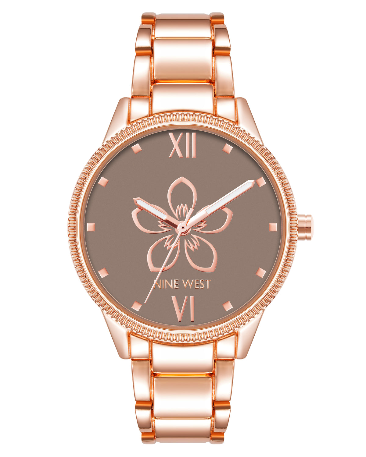 Flower Motif Dial Watch
