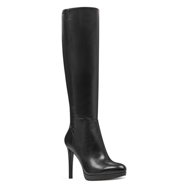 Quizme Wide Calf Platform Boots - Nine West