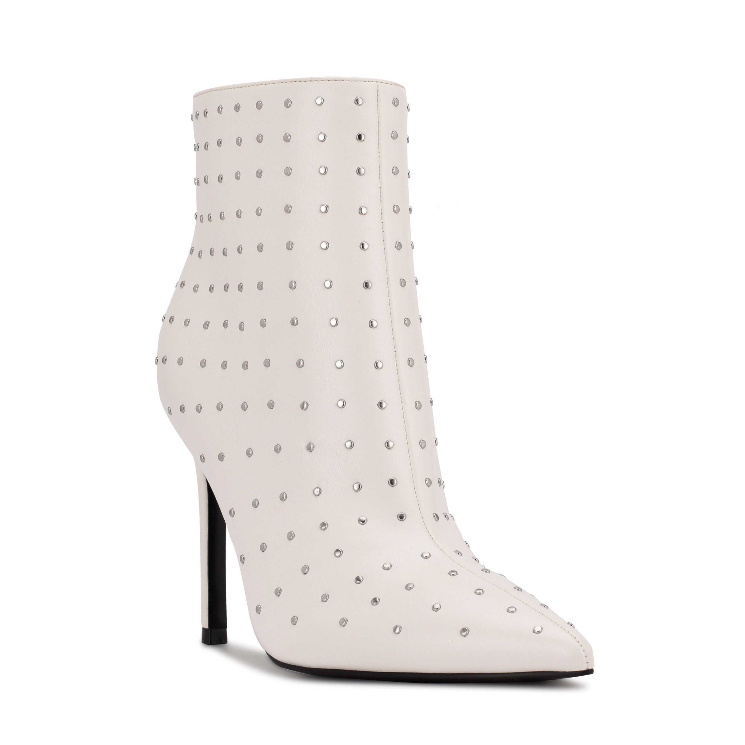 White stiletto clearance booties