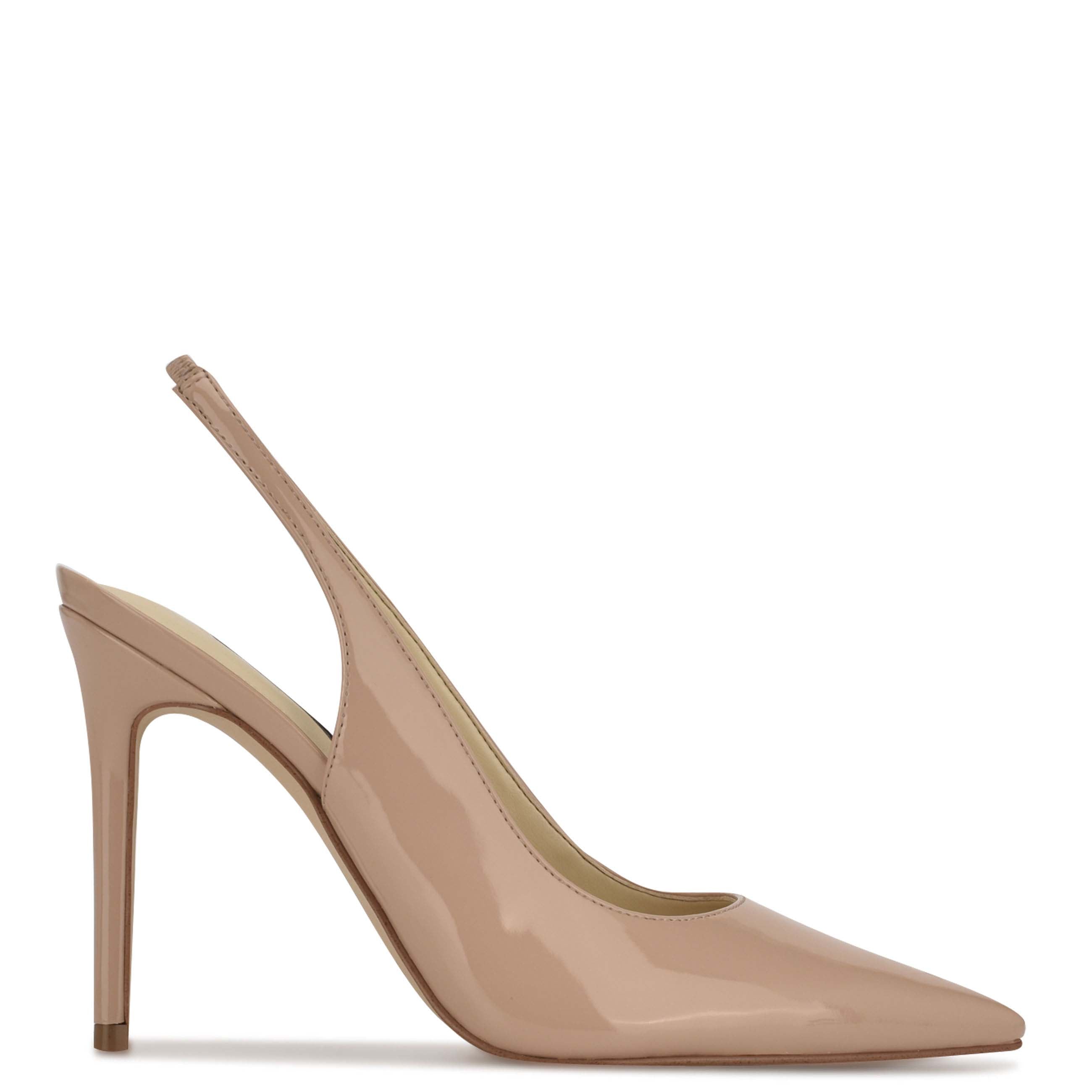 Silicon Site line Nedsænkning Feather Pointy Toe Slingback Pumps - Nine West