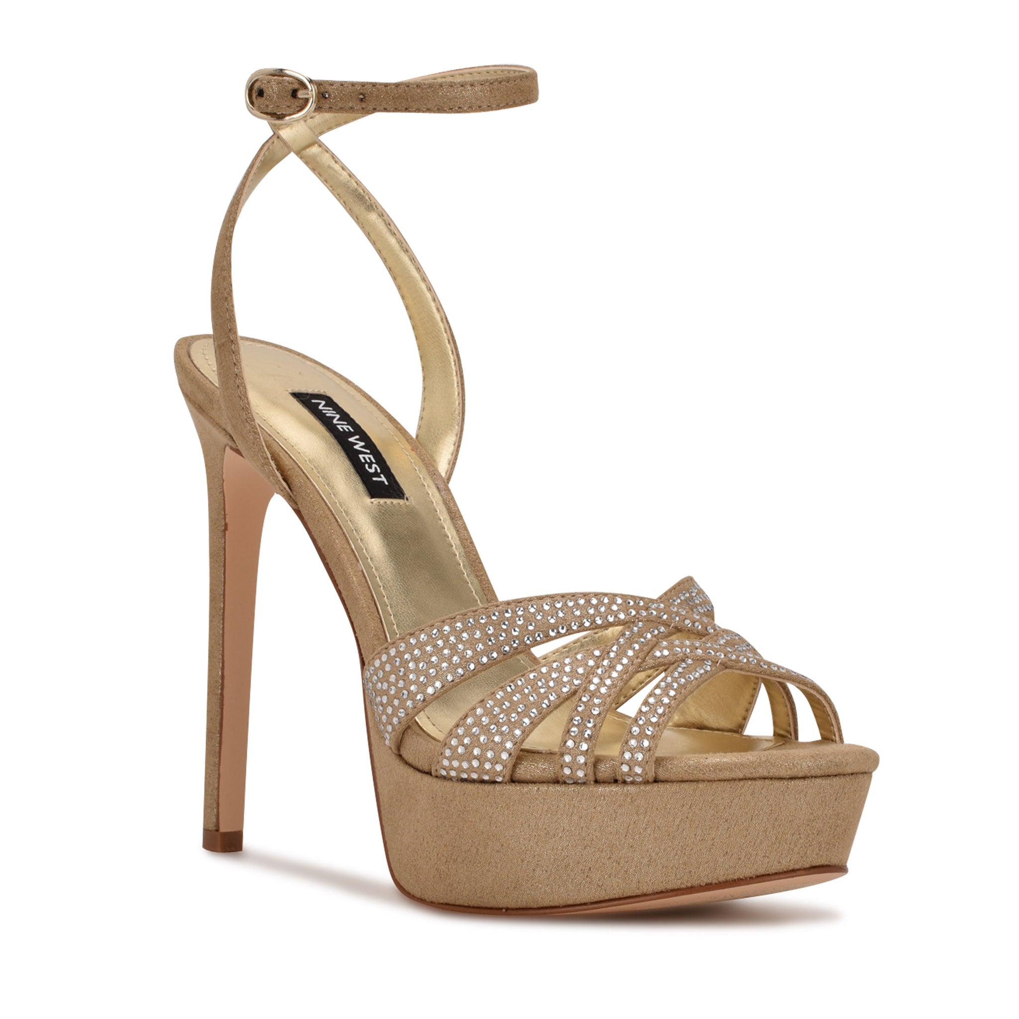 Nine west 2024 gold sandals