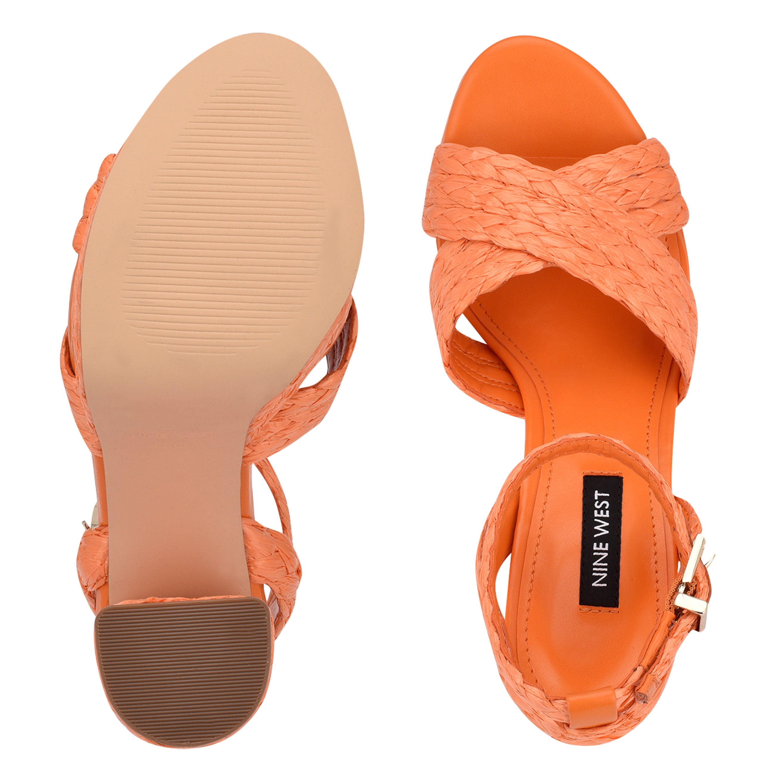 Nine west sale orange sandals