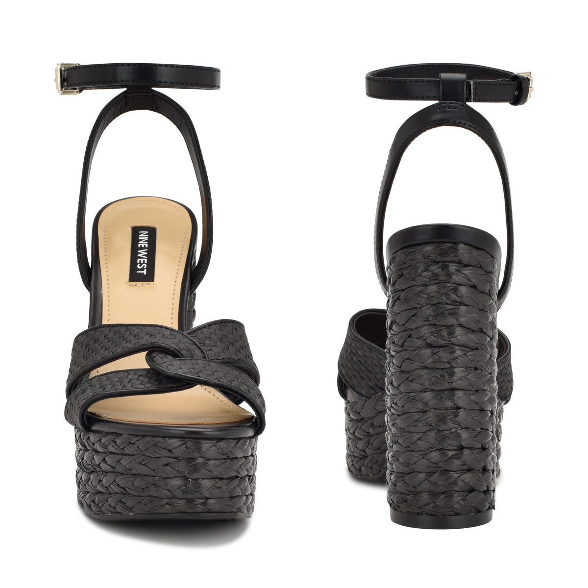 Hayya Woven Platform Sandals - Nine West