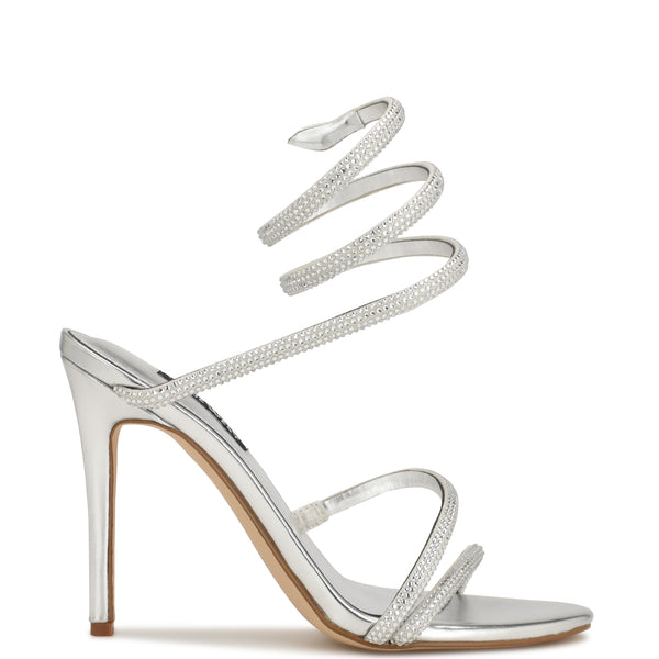 Maskil Ankle Wrap Heeled Sandals - Nine West