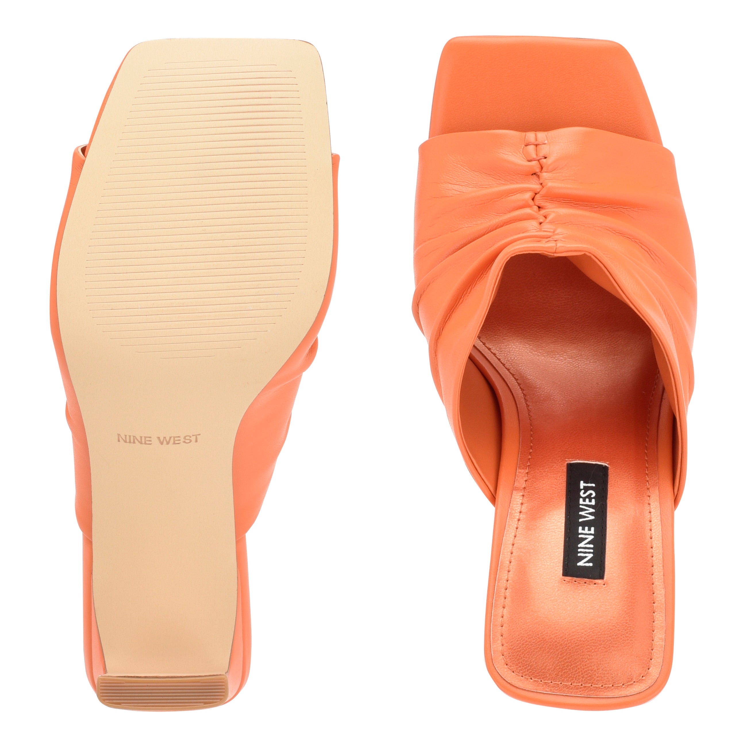 Nine west 2024 orange sandals