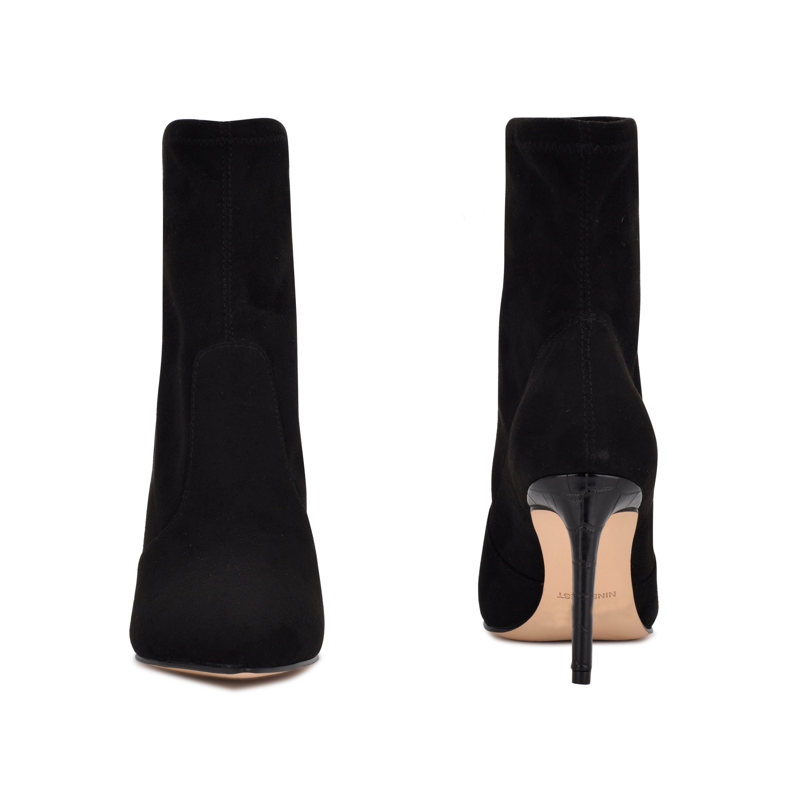 Black suede 2025 dress booties