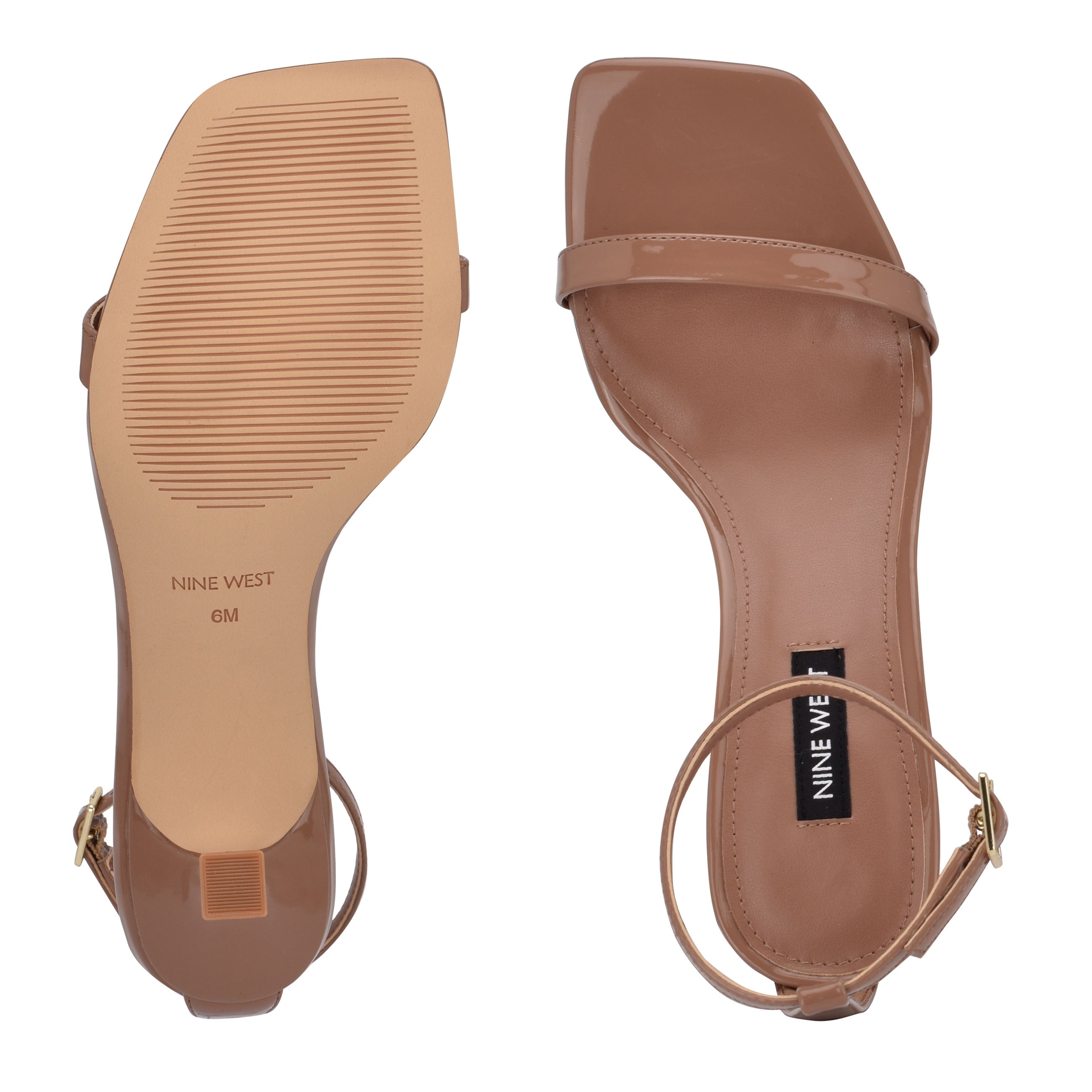 Nine West Women's GOOU3 Heeled Sandal, Clay Patent